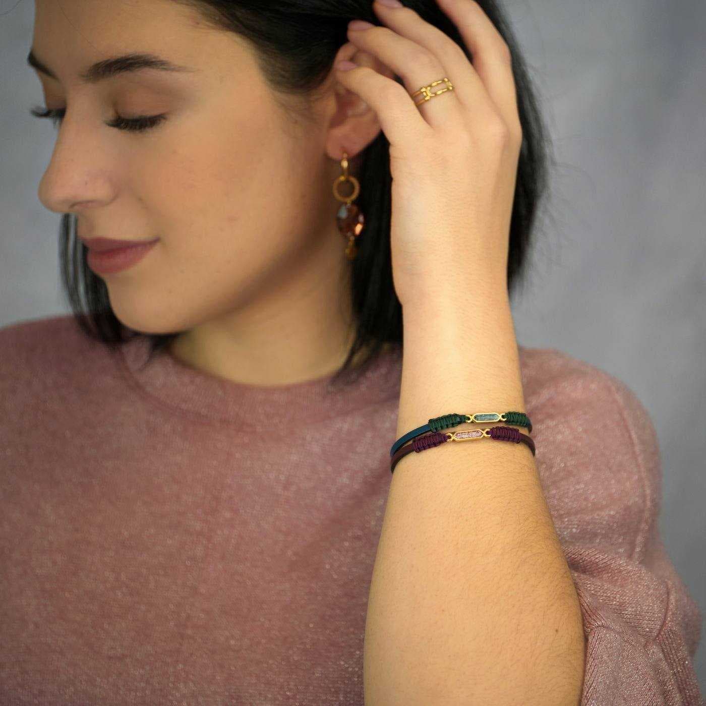 Leather Bracelet Toolittle Glitter — Bracelets from Toolittle
