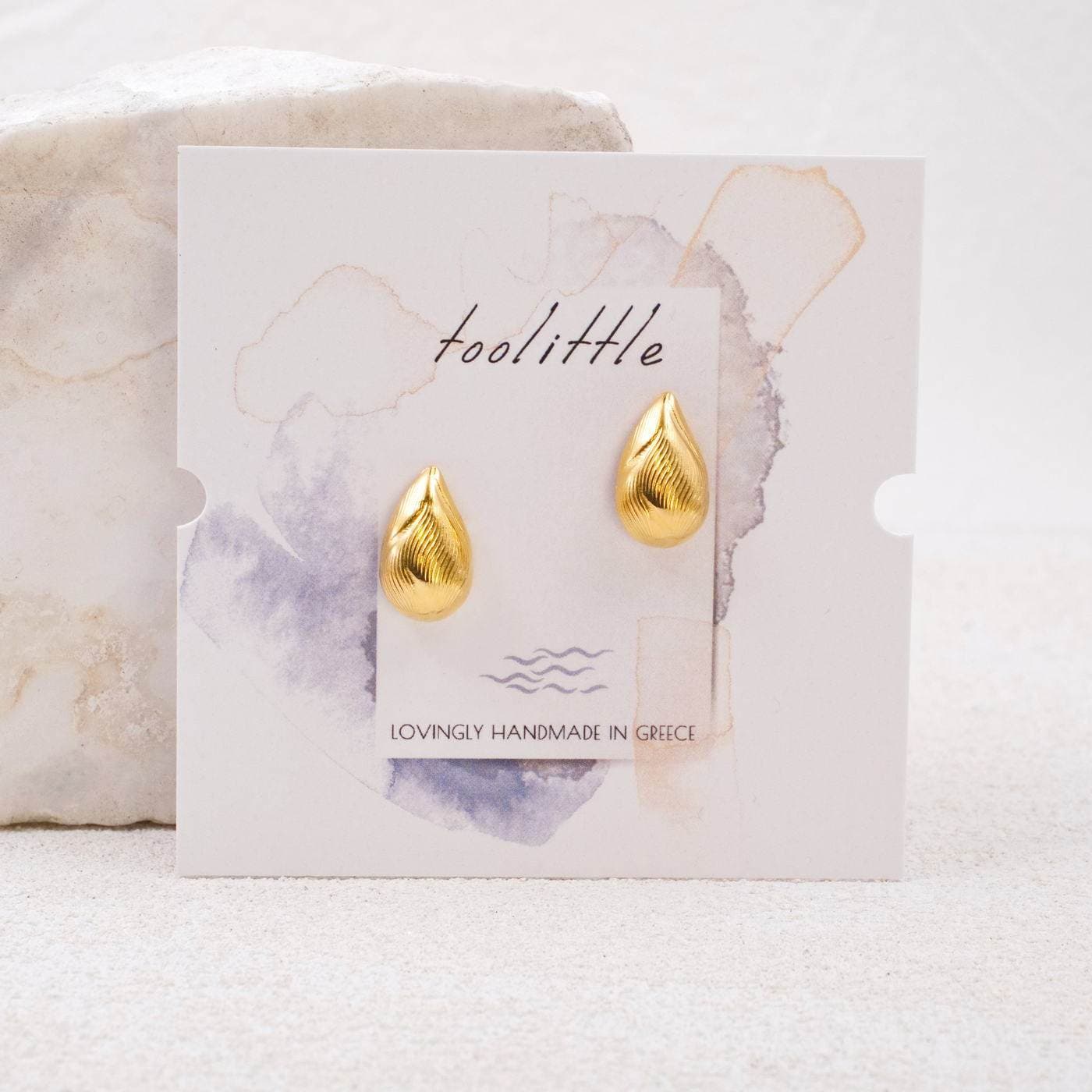 Gold-plated Drop Earrings — Earrings from Toolittle