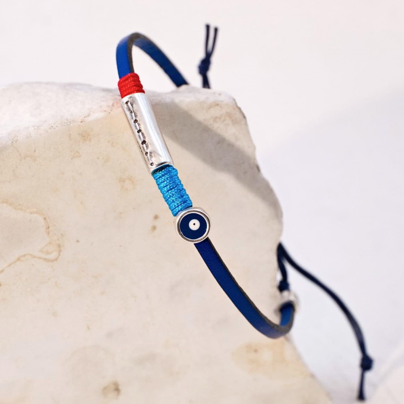 Evil Eye Leather Men's Bracelet — Bracelets from Toolittle