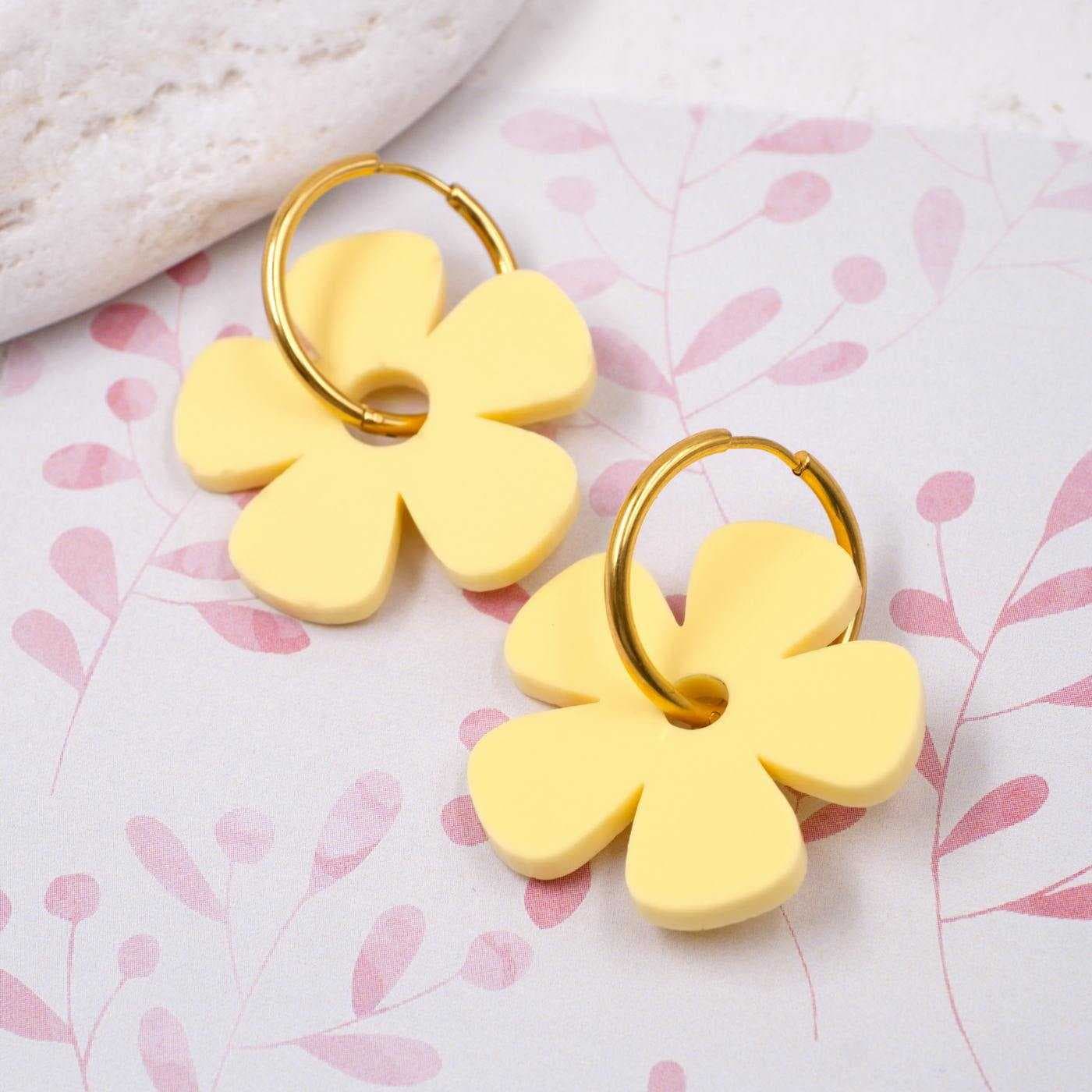 Plexiglass Flower Earrings — Earrings from Toolittle
