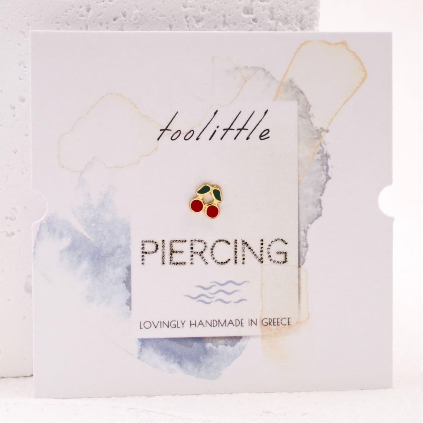 Inox Cherries Piercing Earring — Earrings from Toolittle