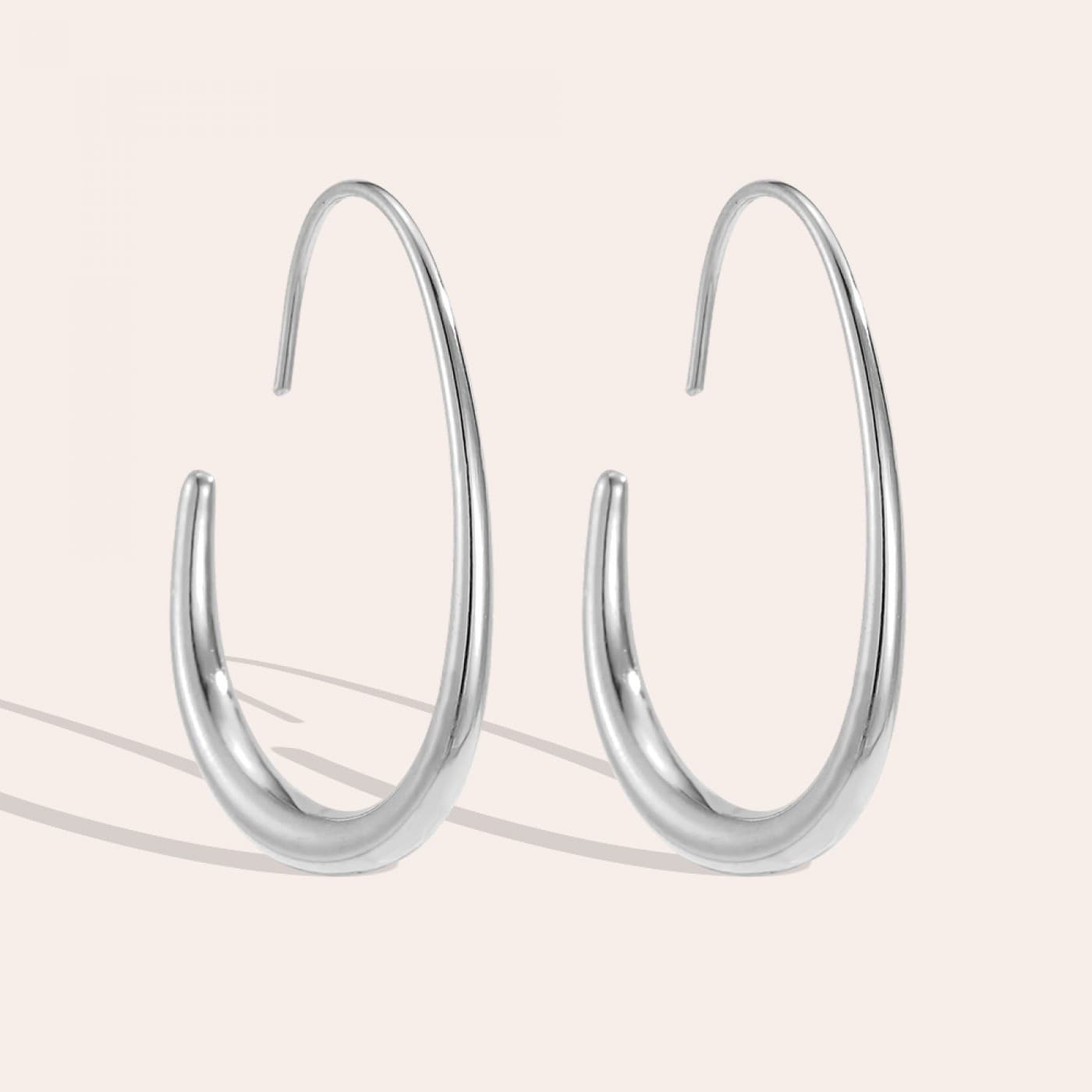 Stainless Steel Hoop Earrings | Metal Option — Earrings from Toolittle