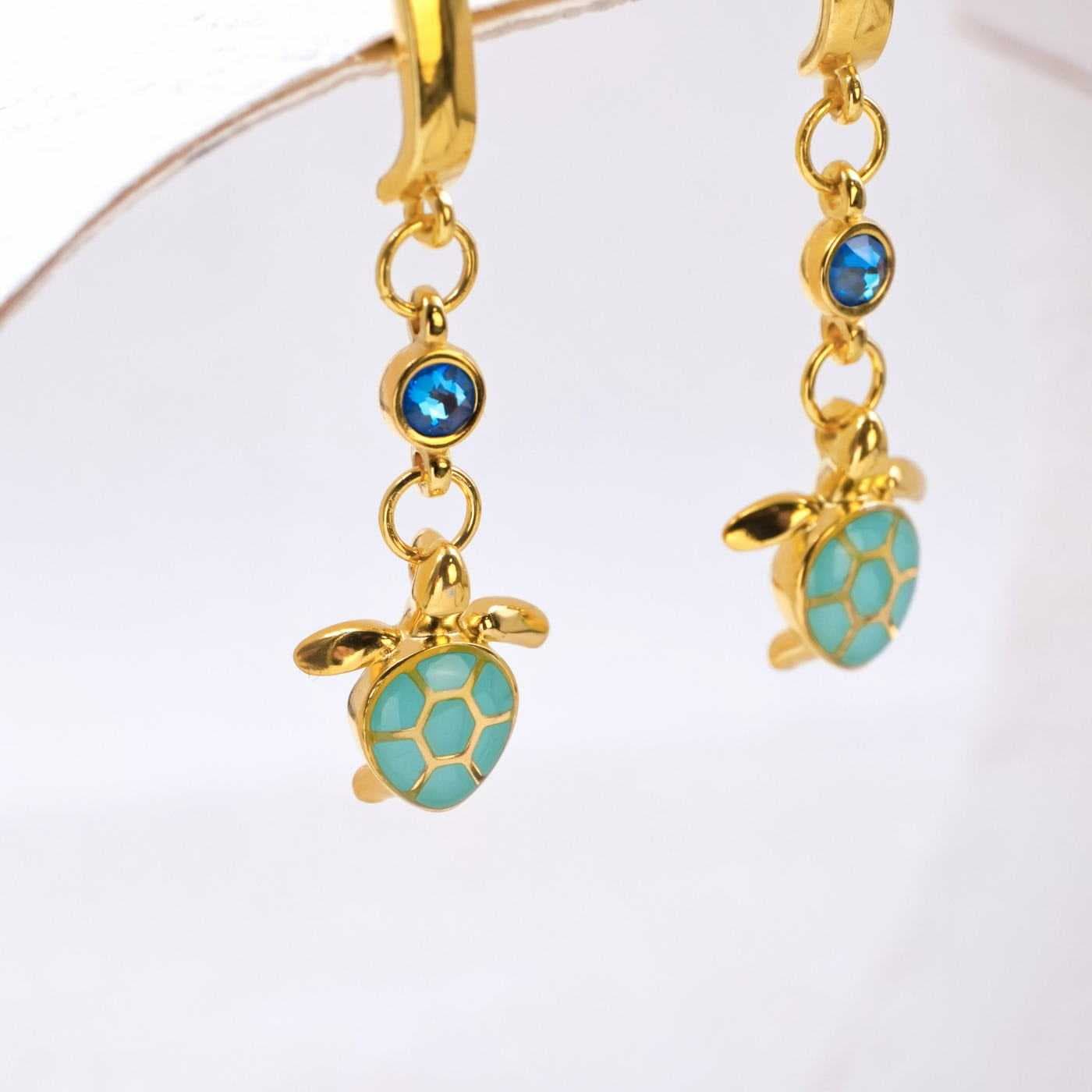 Enamel & Crystal Earrings — Earrings from Toolittle
