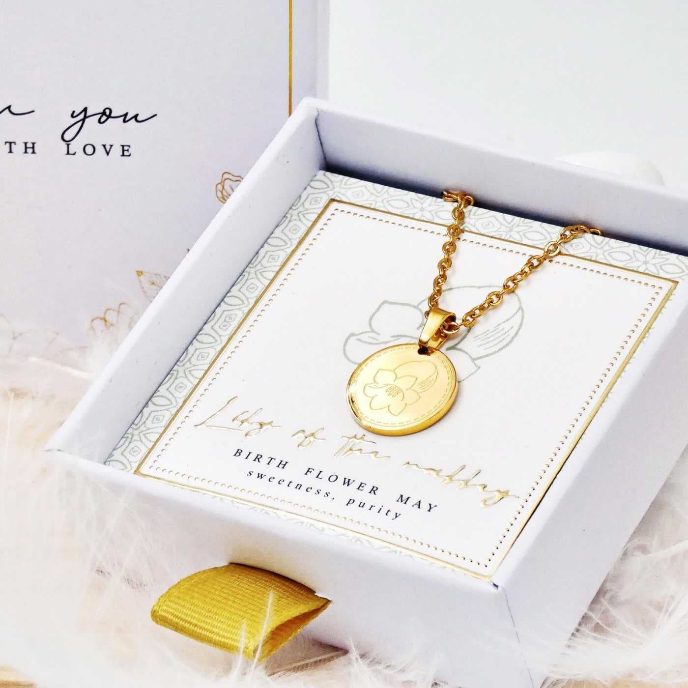 Birth Flower Necklace- Lily of the Valley for May — Necklaces from Toolittle