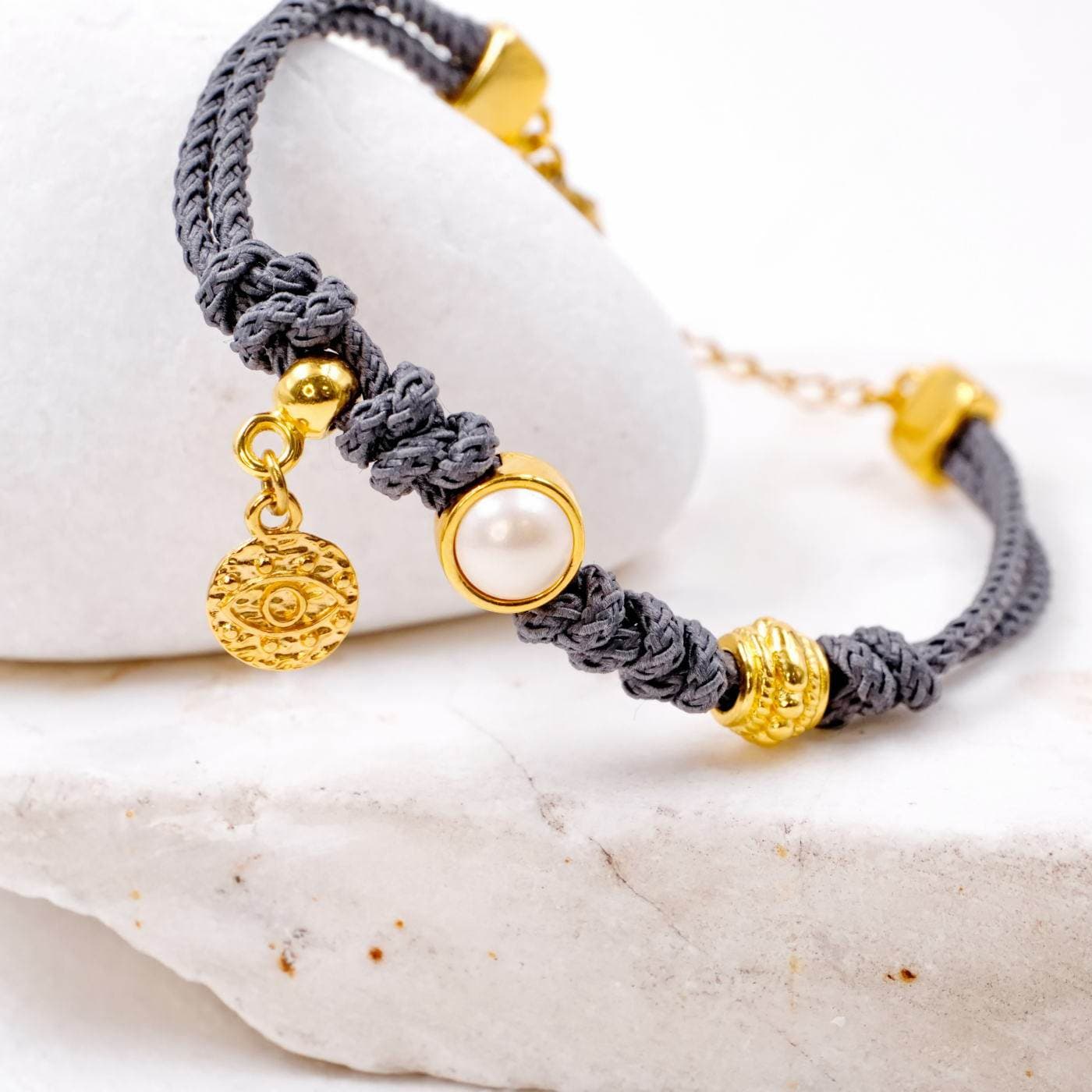 Cord Bracelet with Pearl — Bracelets from Toolittle