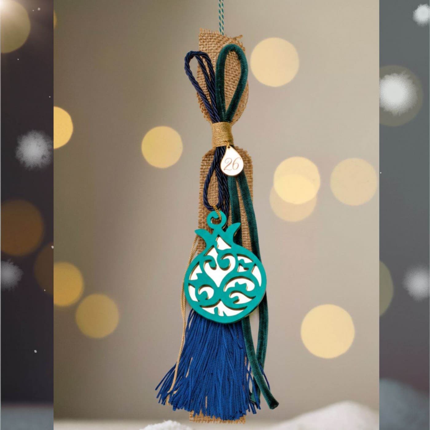 Handmade 2026 Lucky Pomegranate – A Modern Greek Symbol of Good Fortune — Pendants & charms from Toolittle