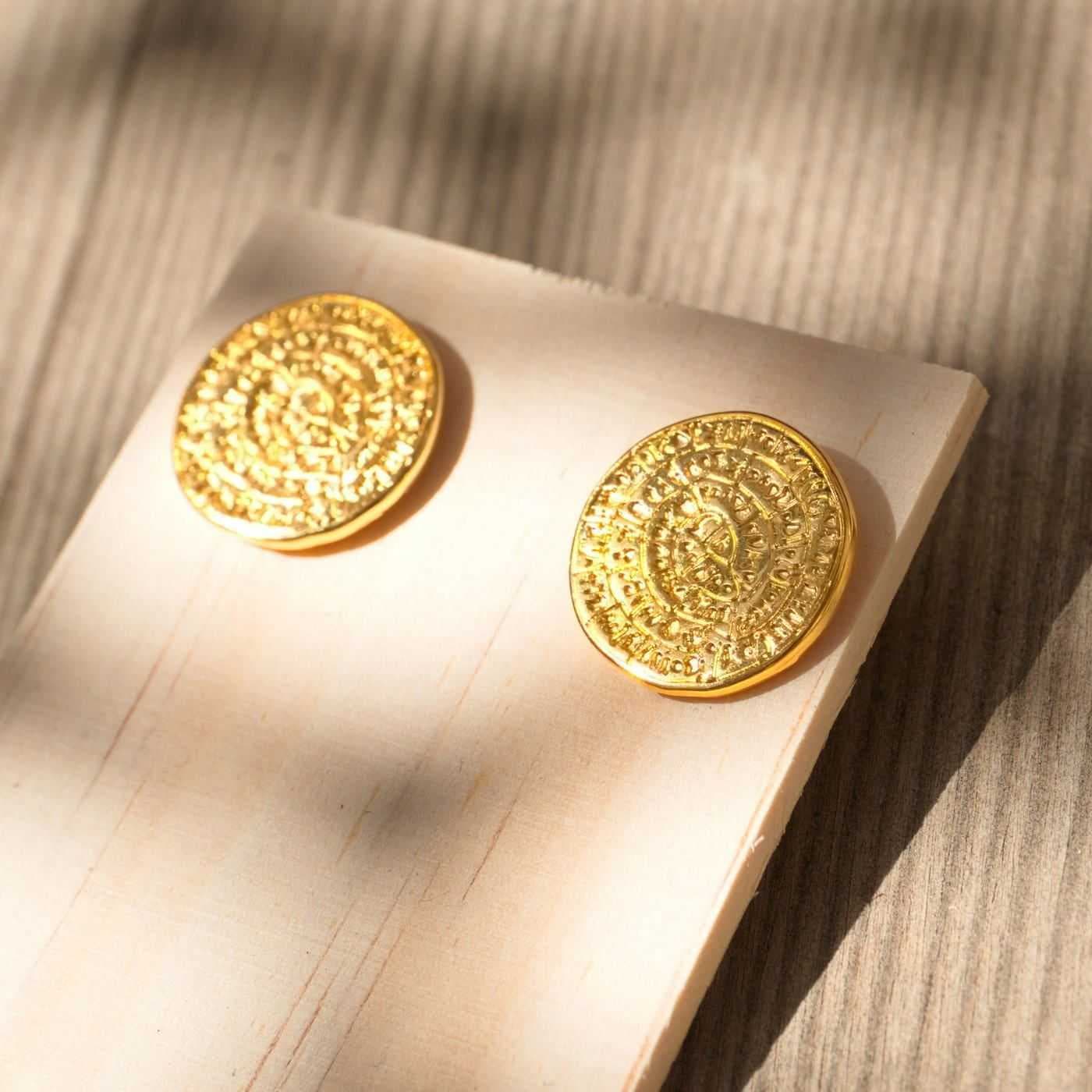 Phestos Disc stud-earrings — Earrings from Toolittle