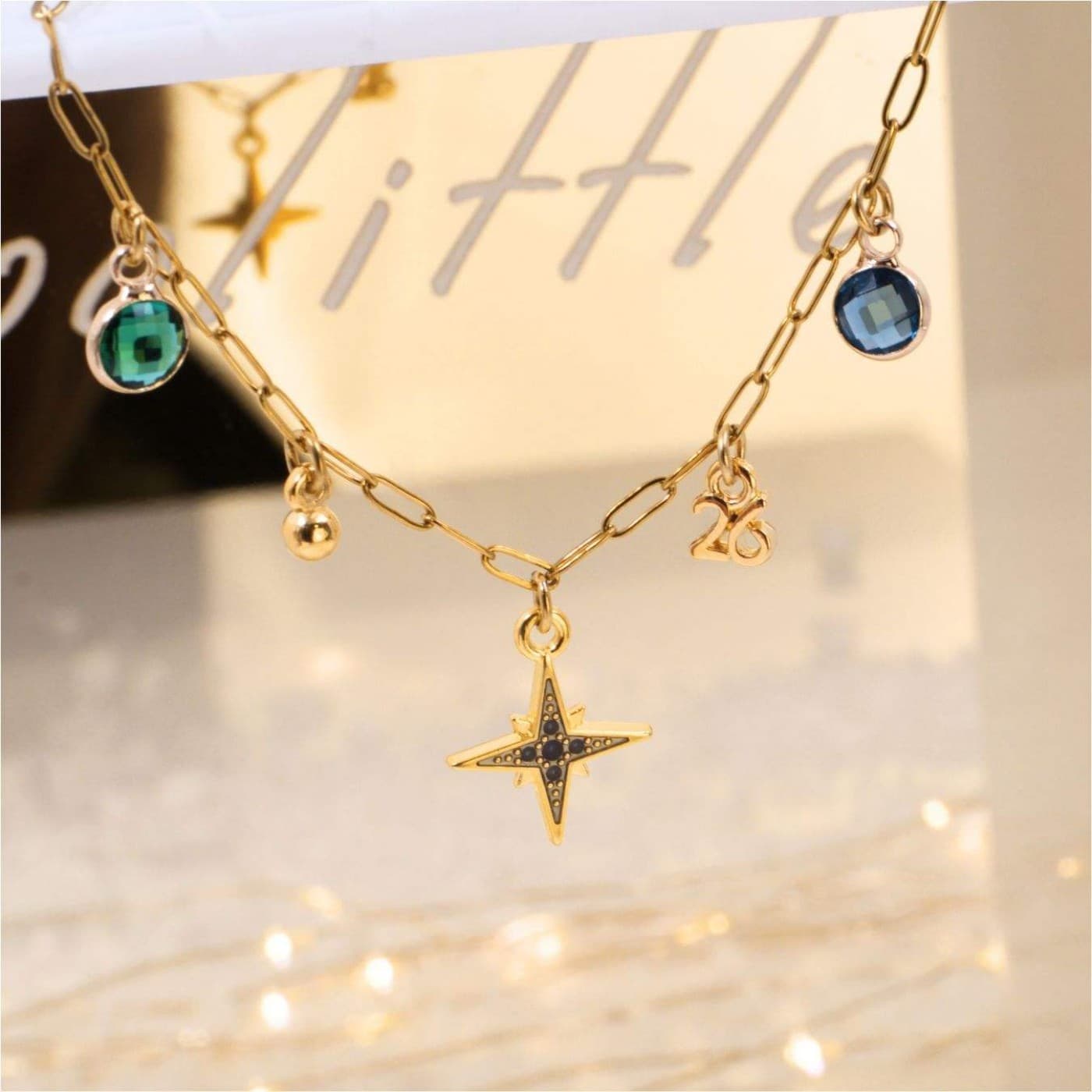 2026 Lucky Bracelet: Crystals & Metal Star — Pendants & charms from Toolittle