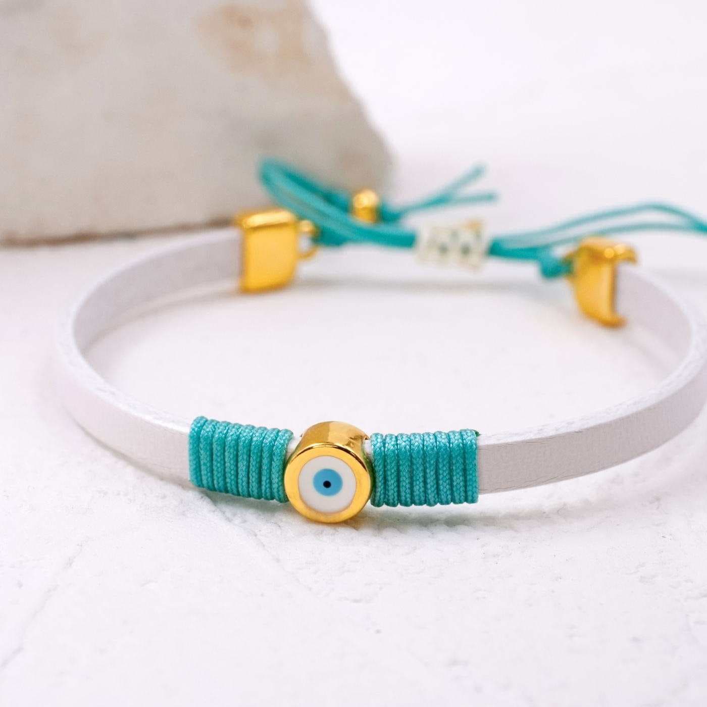 Evil Eye Leather Bracelet — Bracelets from Toolittle