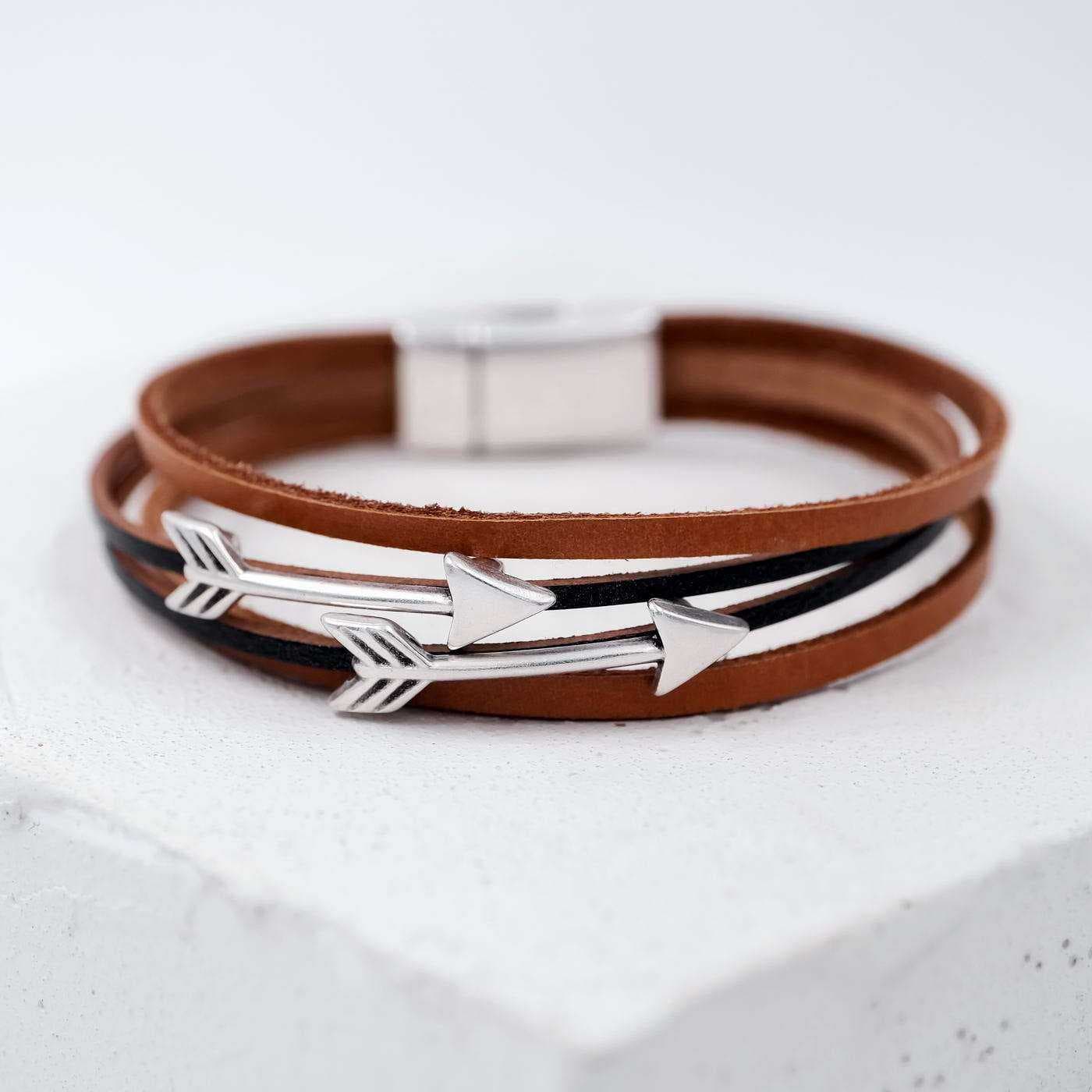 Men's leather bracelet Arrow — Bracelets from Toolittle