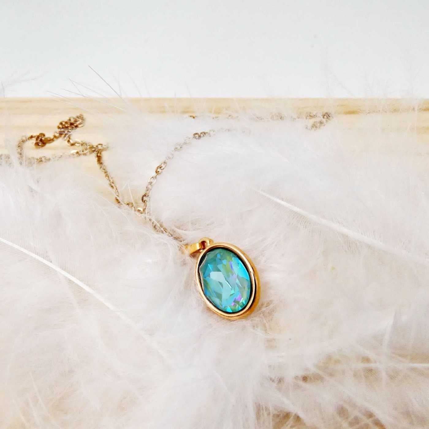 Swarovski Crystal Steel Necklace — Necklaces from Toolittle