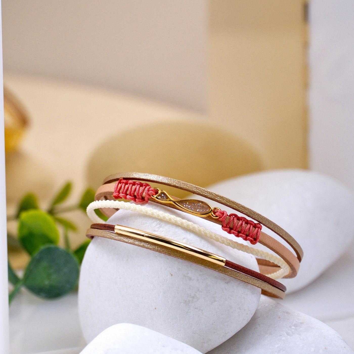 Enamelled Fish Leather Bracelet — Bracelets from Toolittle