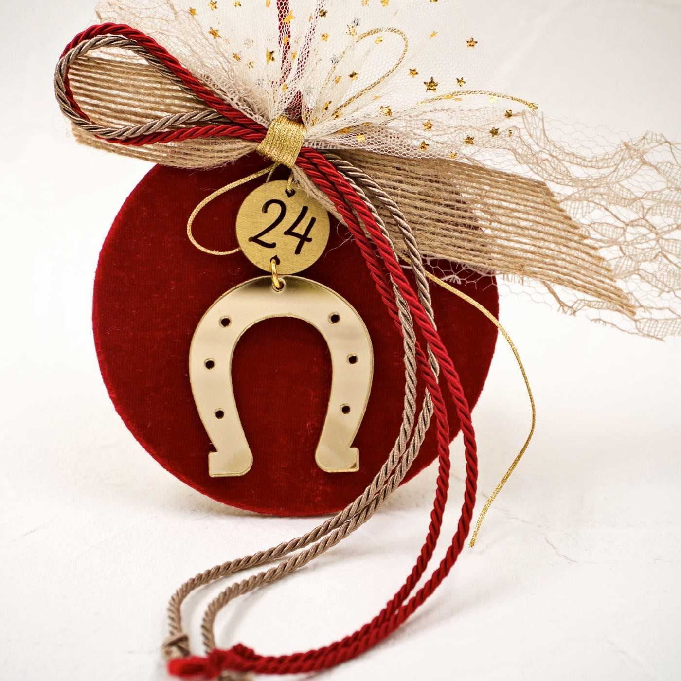 Christmas Lucky Charm with Horseshoe — Pendants & charms from Toolittle