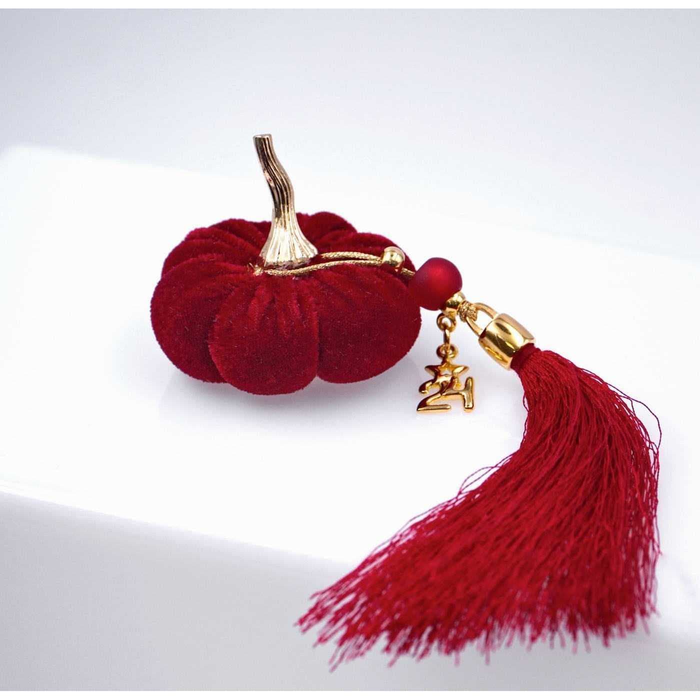 Soft Velvet Lucky Charm Pumpkin — Pendants & charms from Toolittle