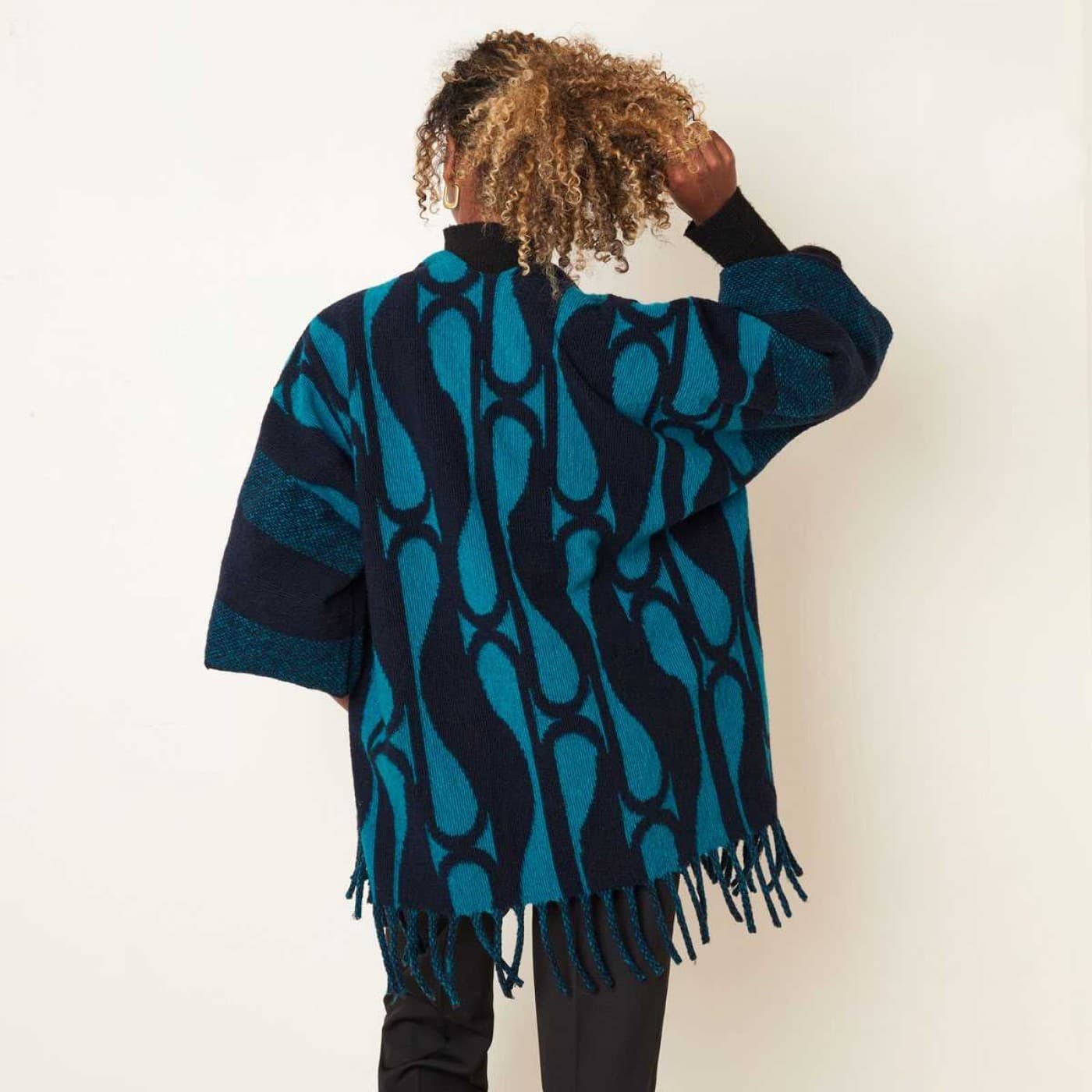 Knitted poncho with sleeves — Jackets & coats from Toolittle