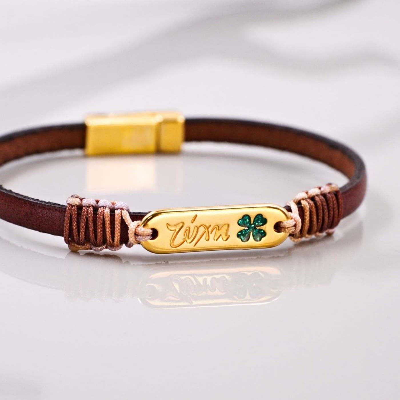 Lucky 2026 Four Leaf Clover Bracelet — Pendants & charms from Toolittle