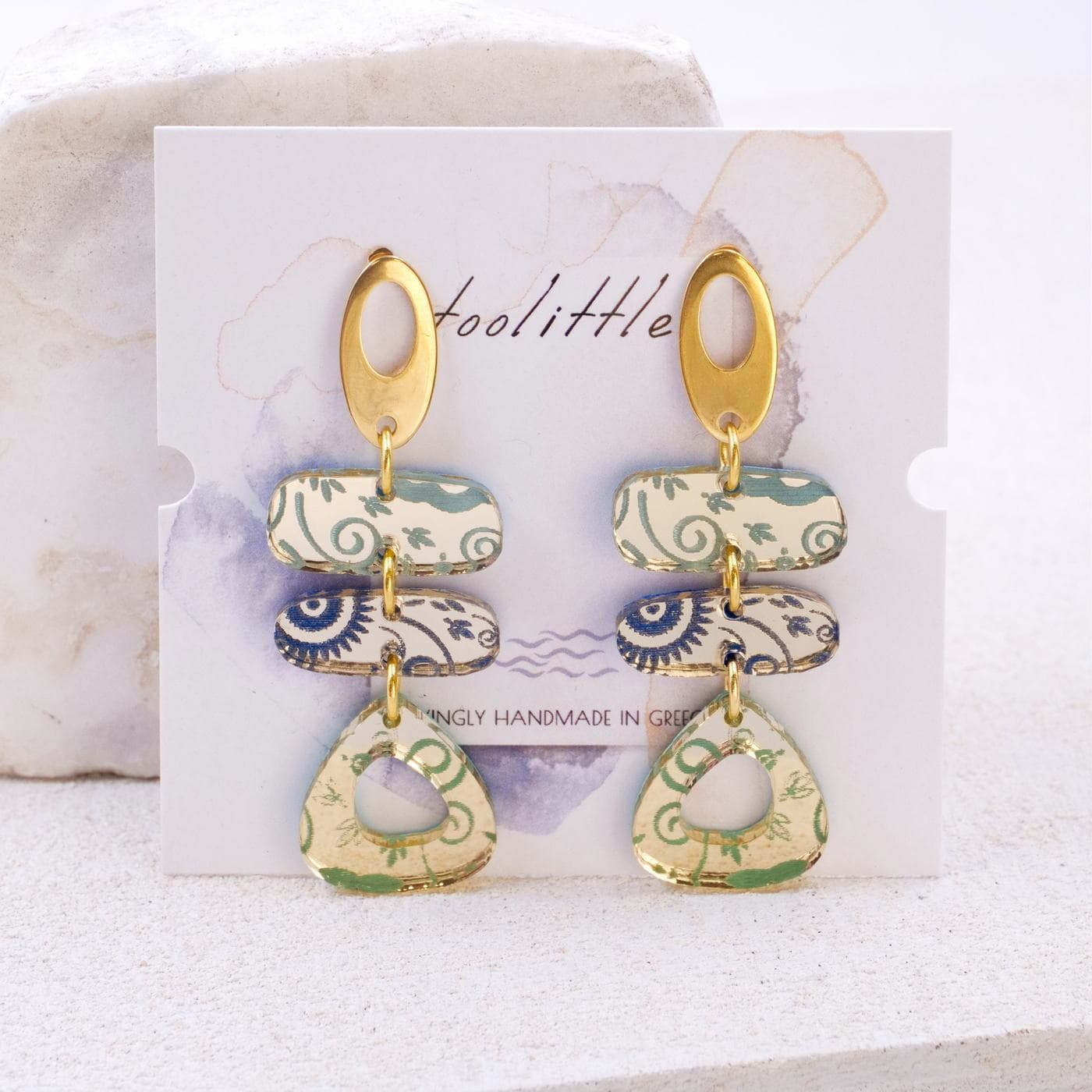 Gold-plated Plexiglass Earrings — Earrings from Toolittle