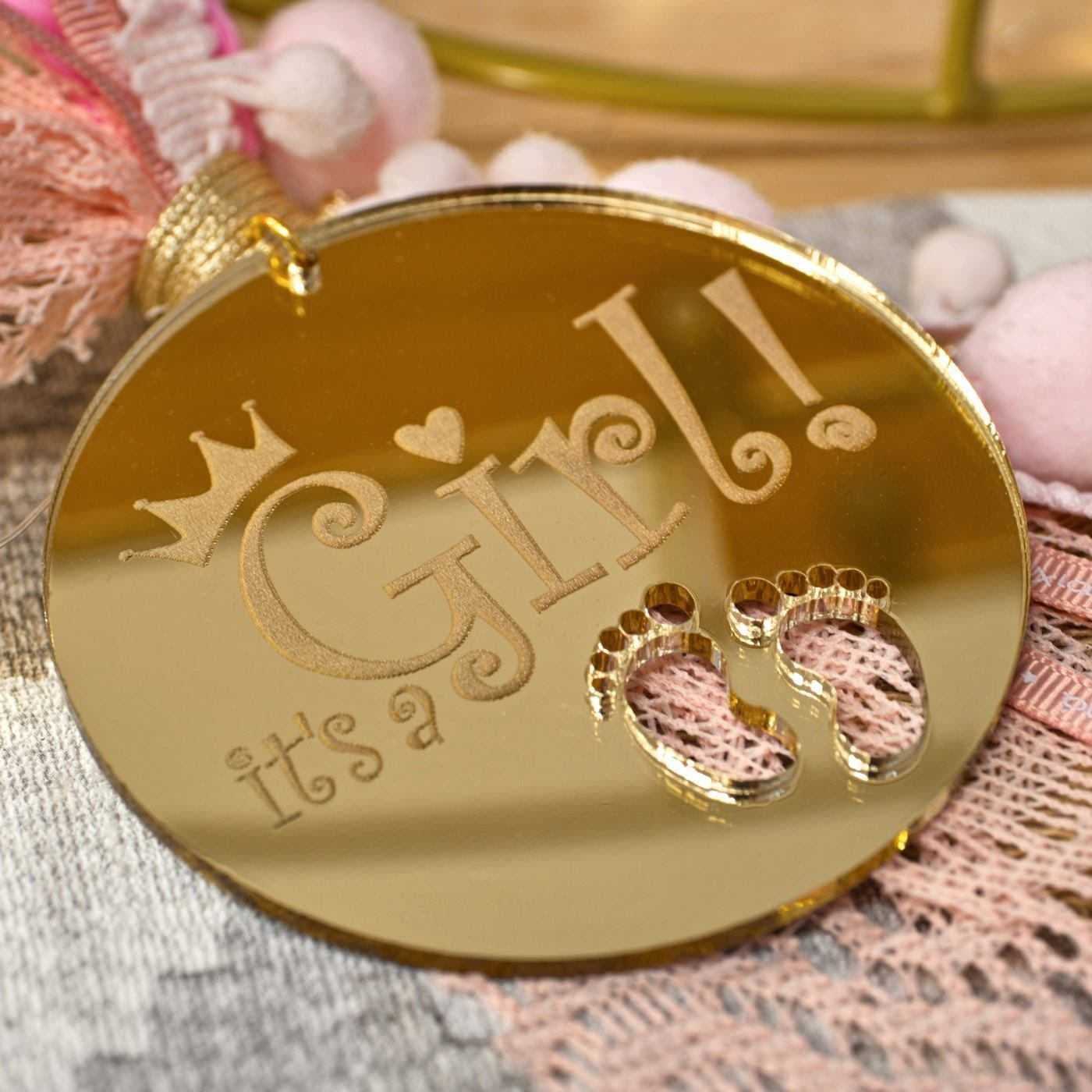 Hanging Lucky Charm Plexi Newborn — Pendants & charms from Toolittle