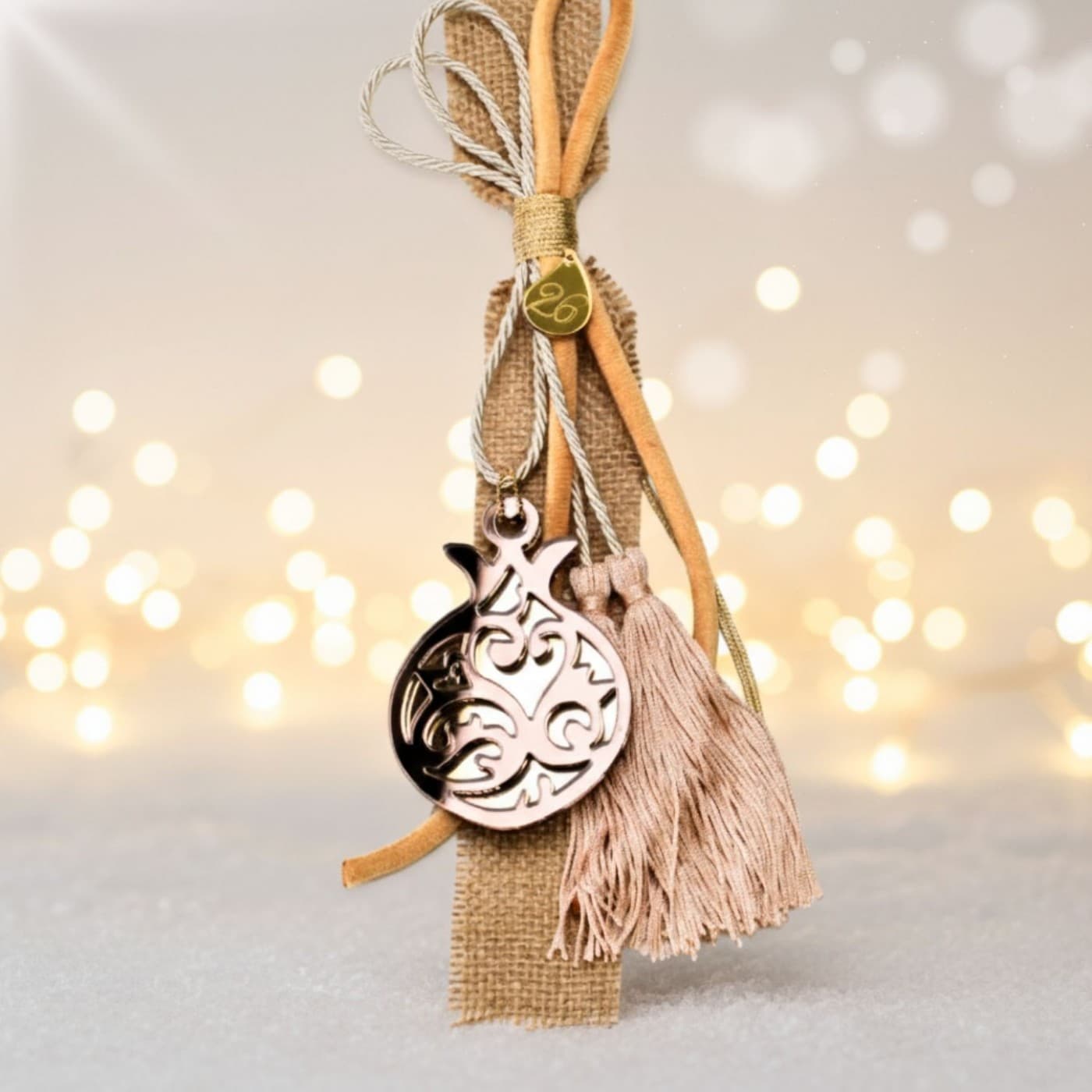 Handmade 2026 Lucky Pomegranate – A Modern Greek Symbol of Good Fortune — Pendants & charms from Toolittle