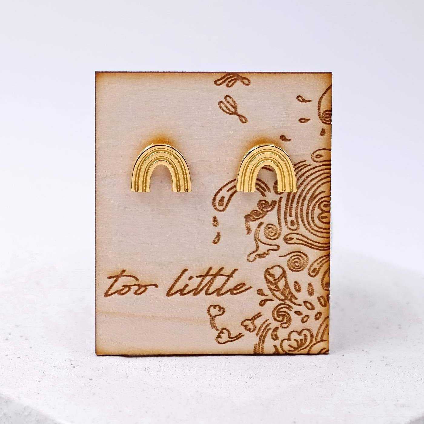 Gold-plated earrings Rainbow — Earrings from Toolittle
