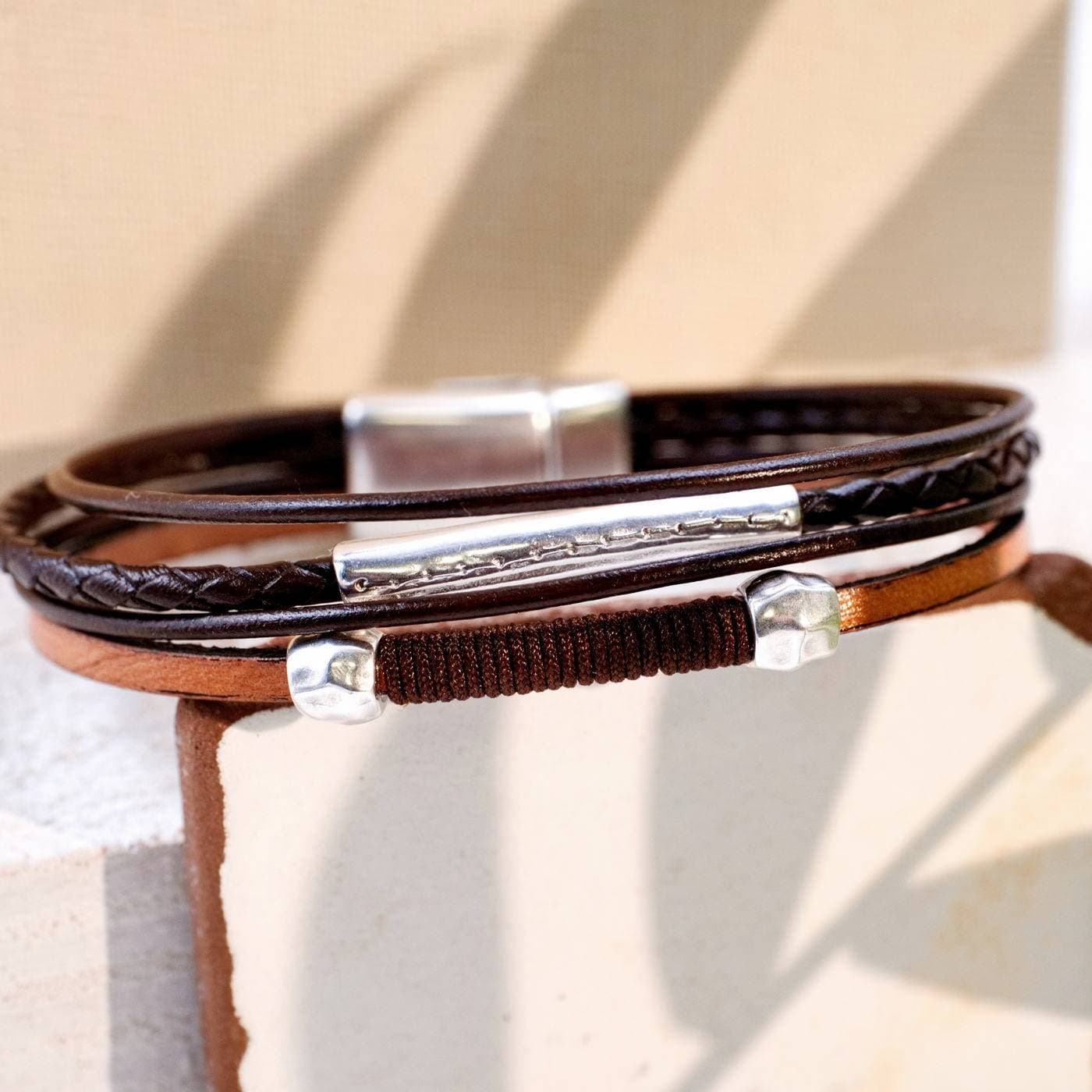 Leather Men's Bracelet — Bracelets from Toolittle