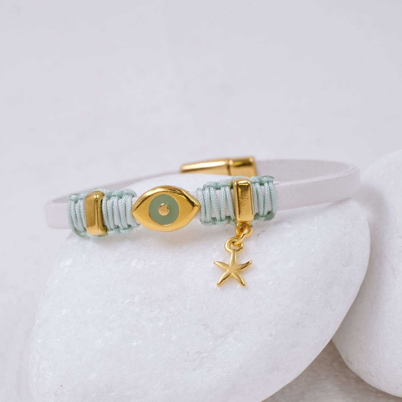 Evil Eye Leather Bracelet — Bracelets from Toolittle