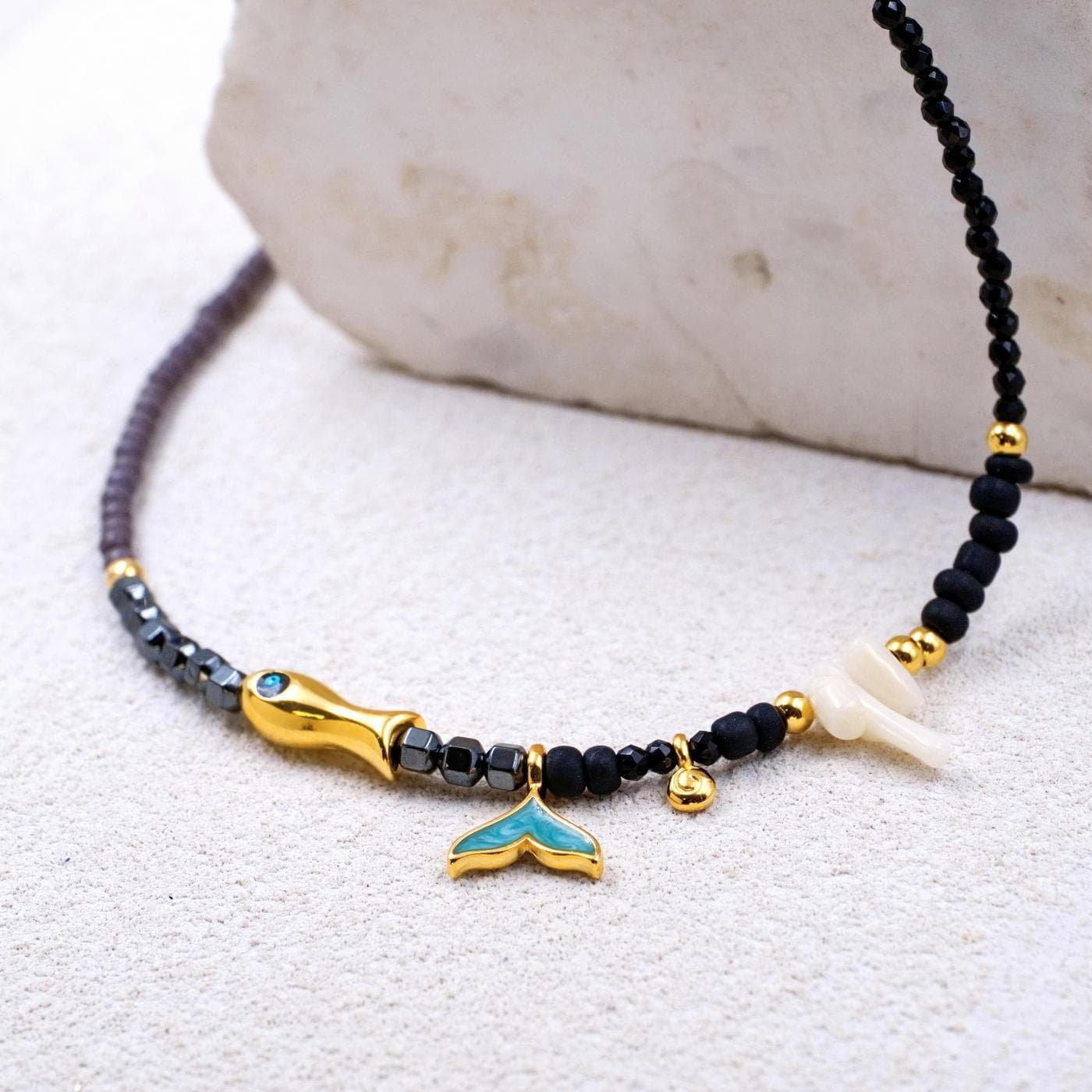 Coral & Stones Short Necklace — Necklaces from Toolittle