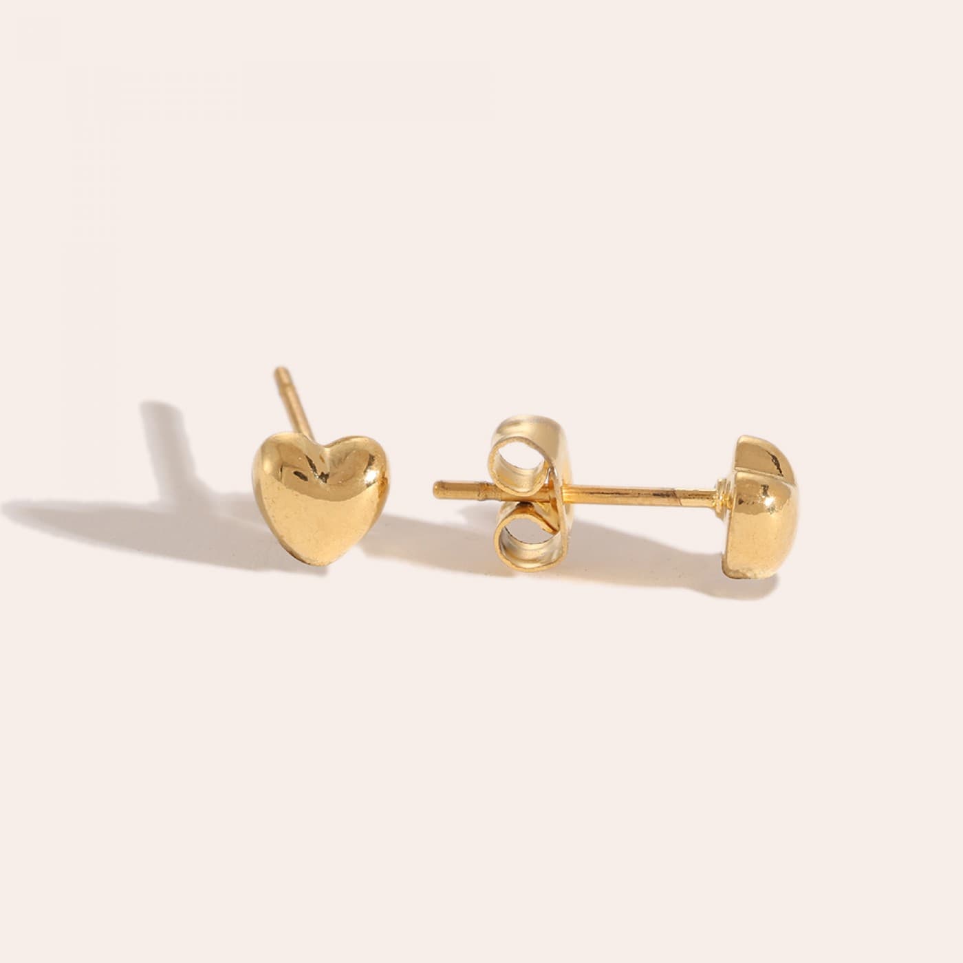 Stainless Steel Jewelry: Heart Stud Earrings — Earrings from Toolittle