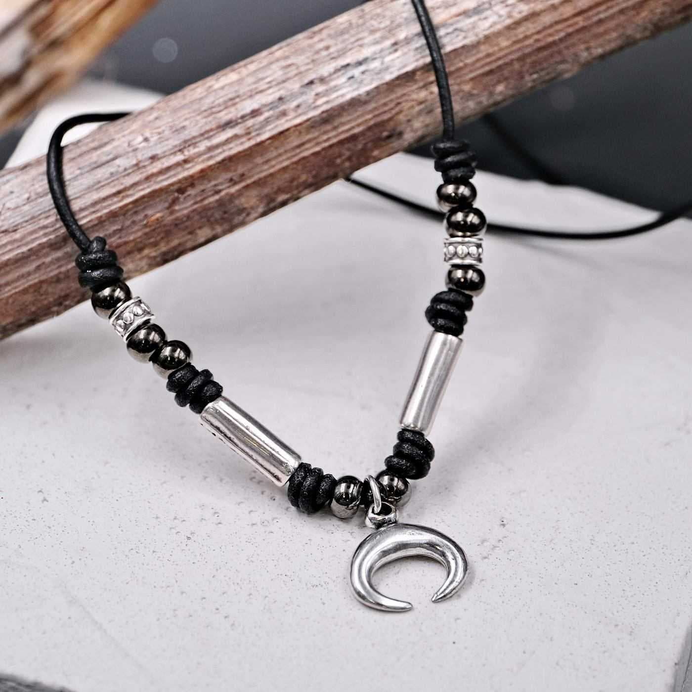 Men's necklace Silver Horn — Necklaces from Toolittle