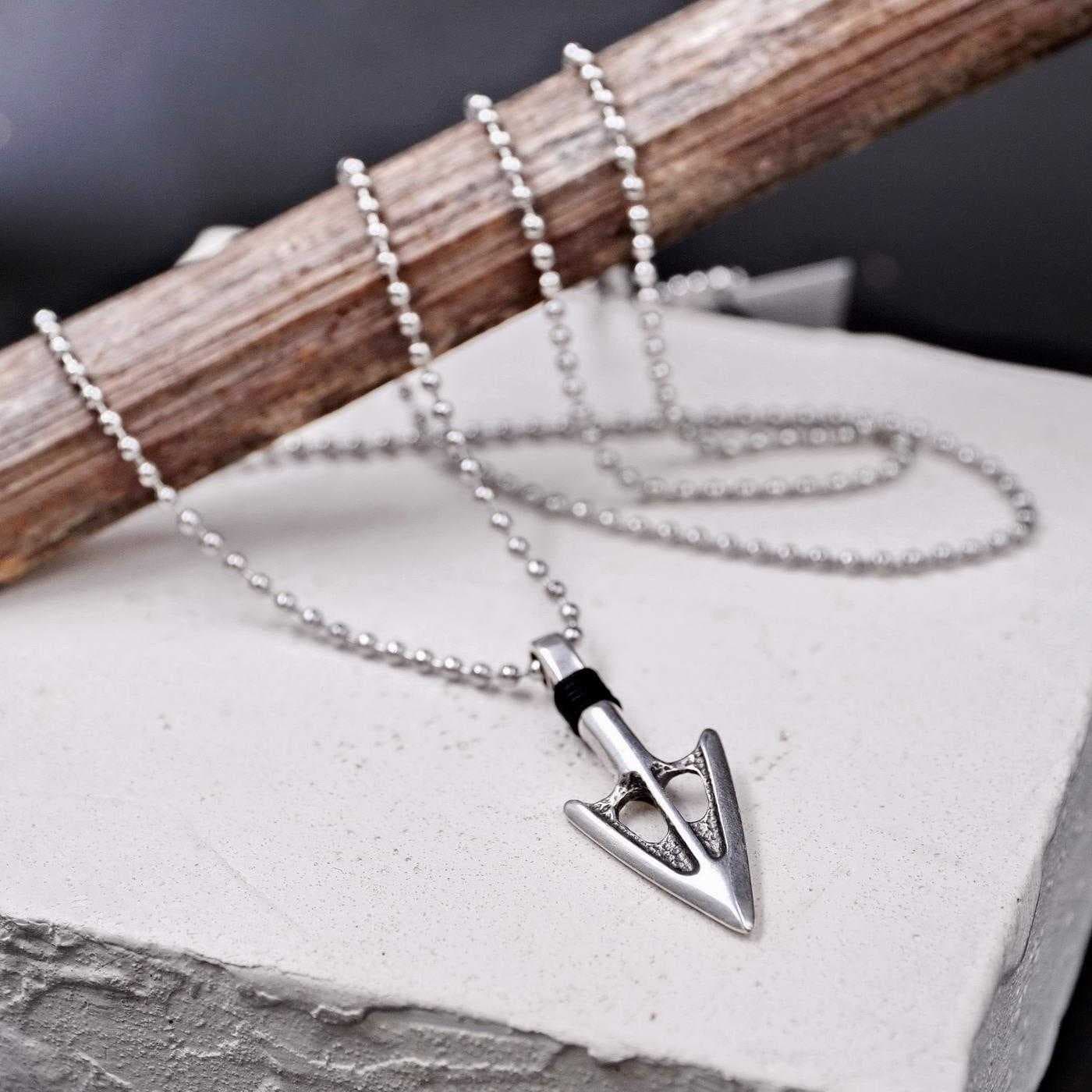 Men's necklace Silver Arrow — Necklaces from Toolittle