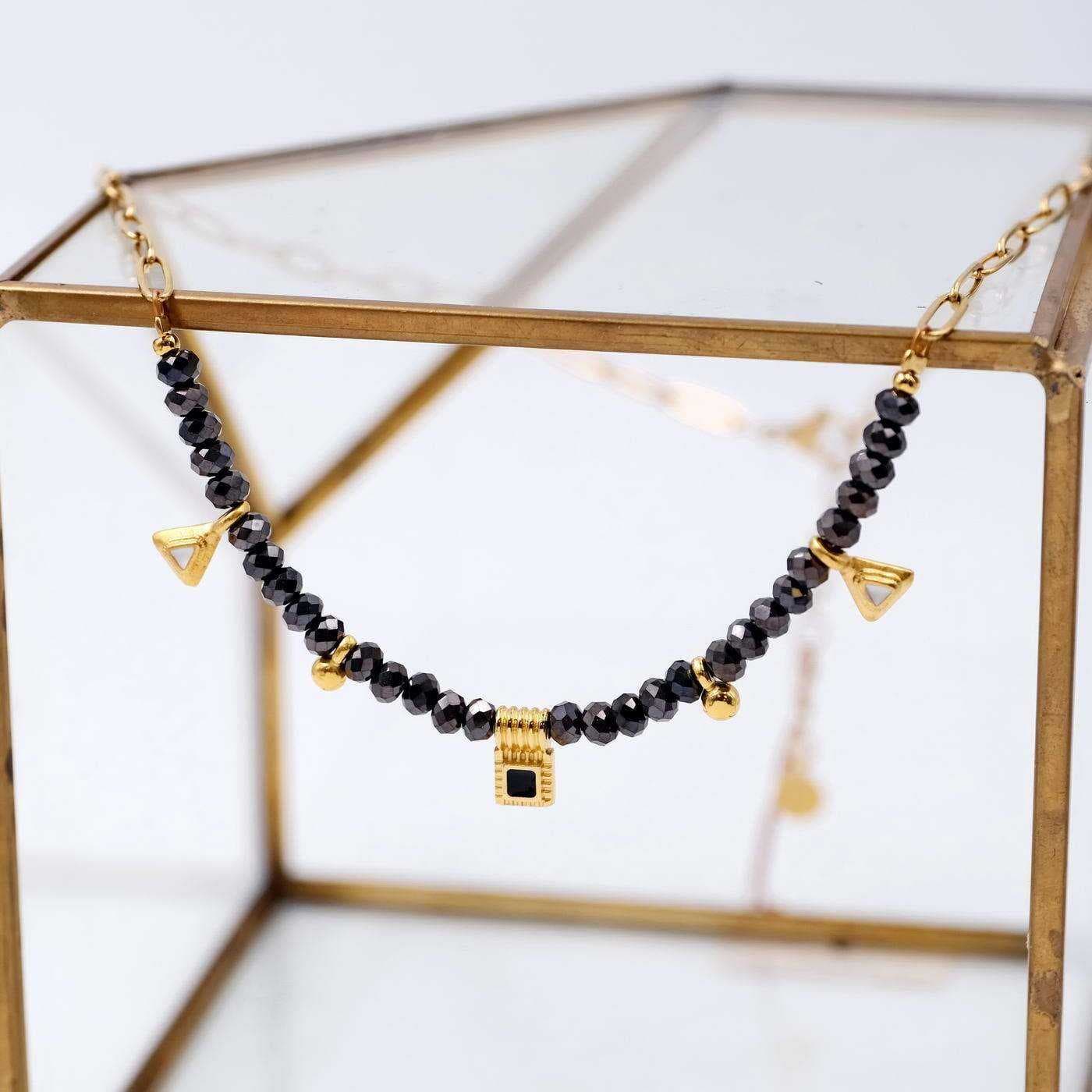 Pebbles Necklace with Enamel & Semi-precious stones — Necklaces from Toolittle