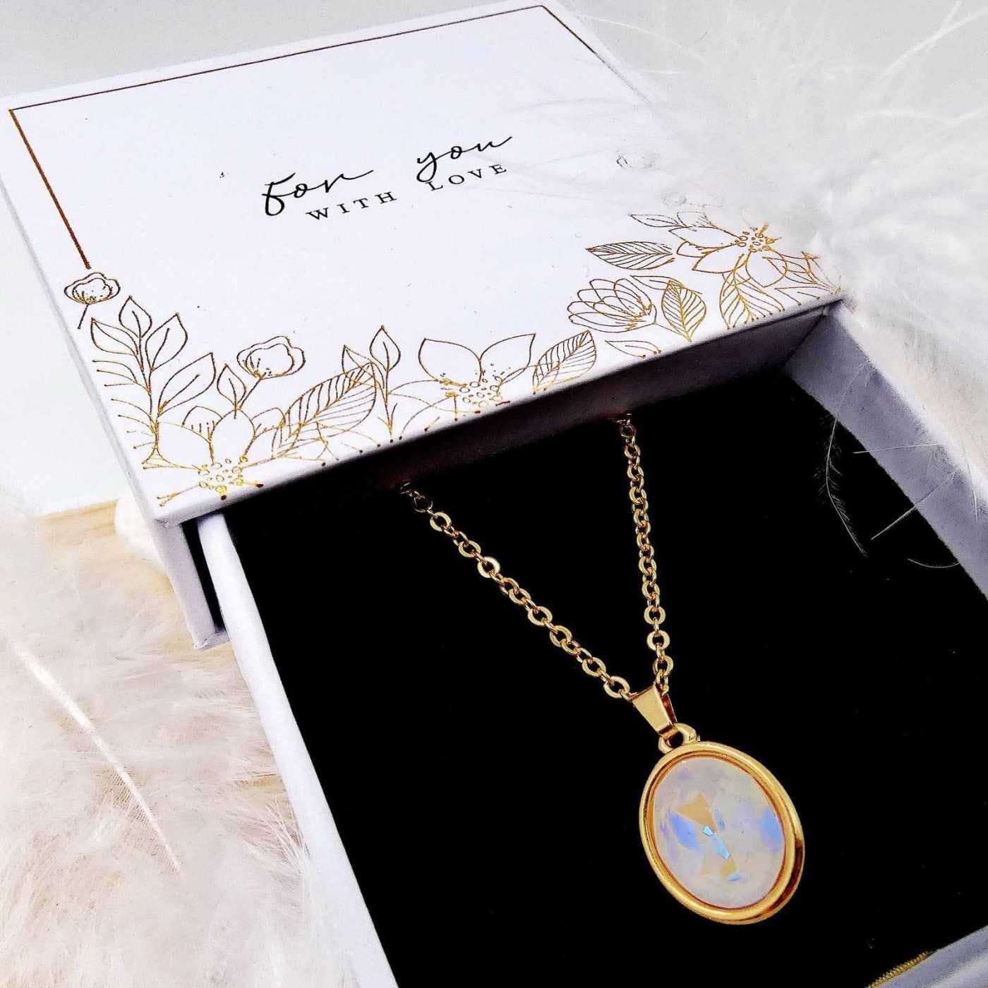 Swarovski Crystal Steel Necklace — Necklaces from Toolittle