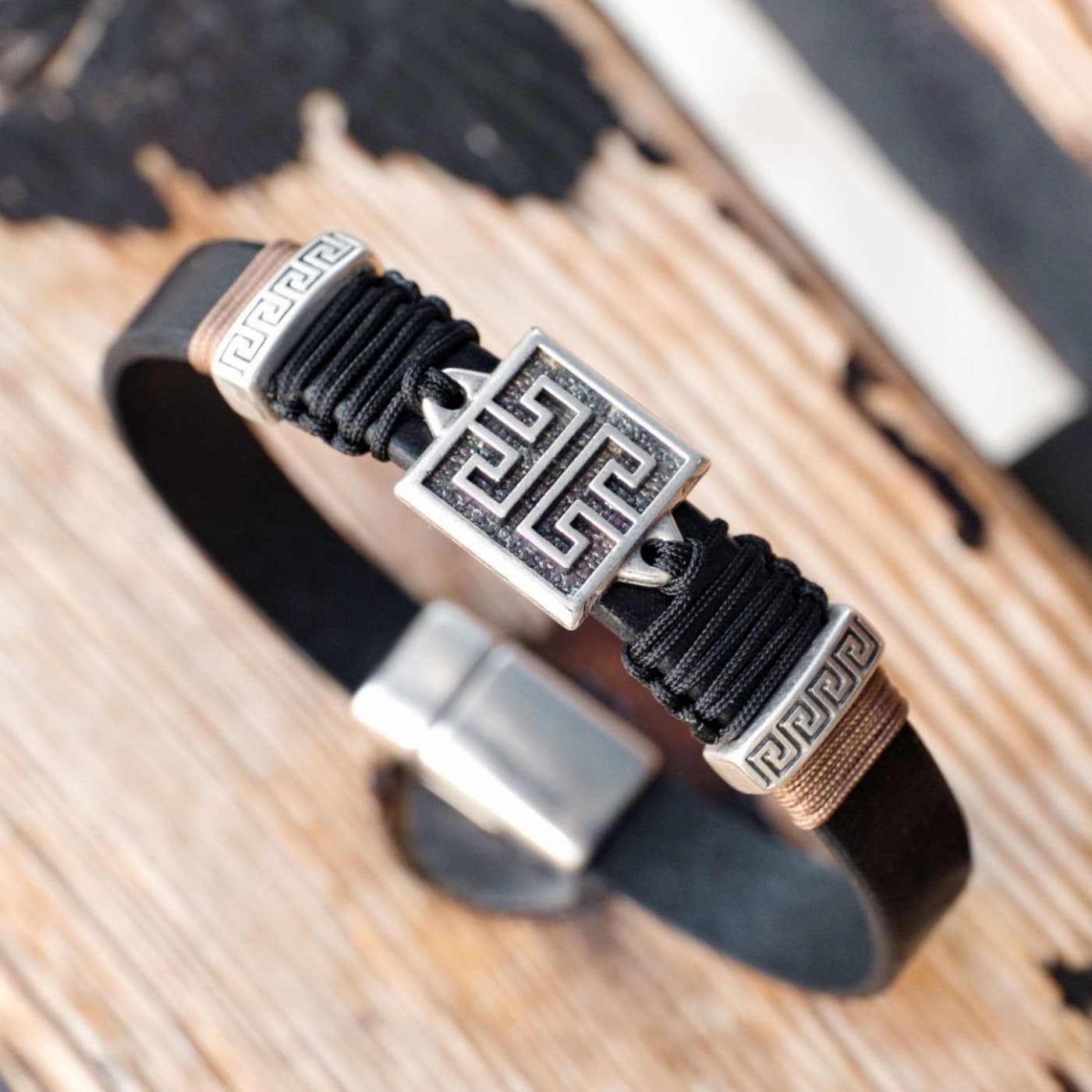 Meander Men's Bracelet — Bracelets from Toolittle