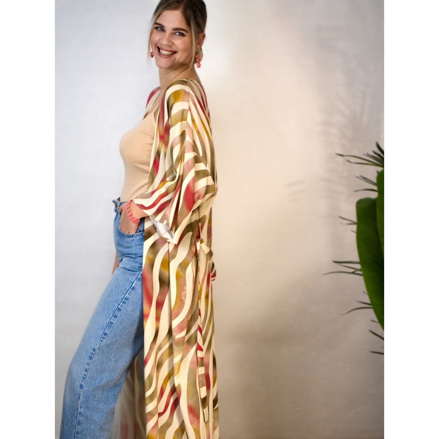 KOKKOSAMMOU Maxi caftan - kimono Paros — Dresses from Toolittle