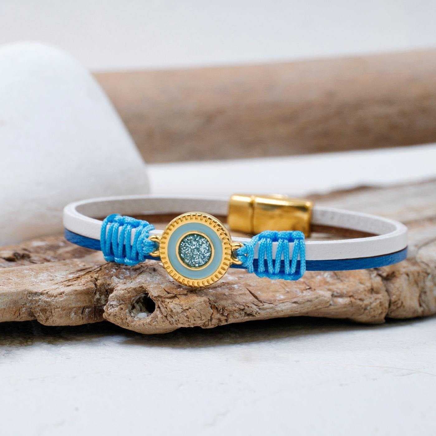 Glittered Enamel Leather Bracelet — Bracelets from Toolittle
