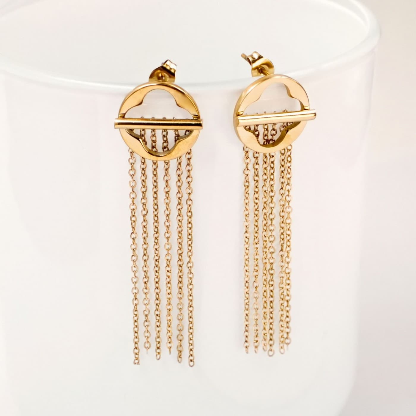 Gold-plated Steel Earrings — Earrings from Toolittle