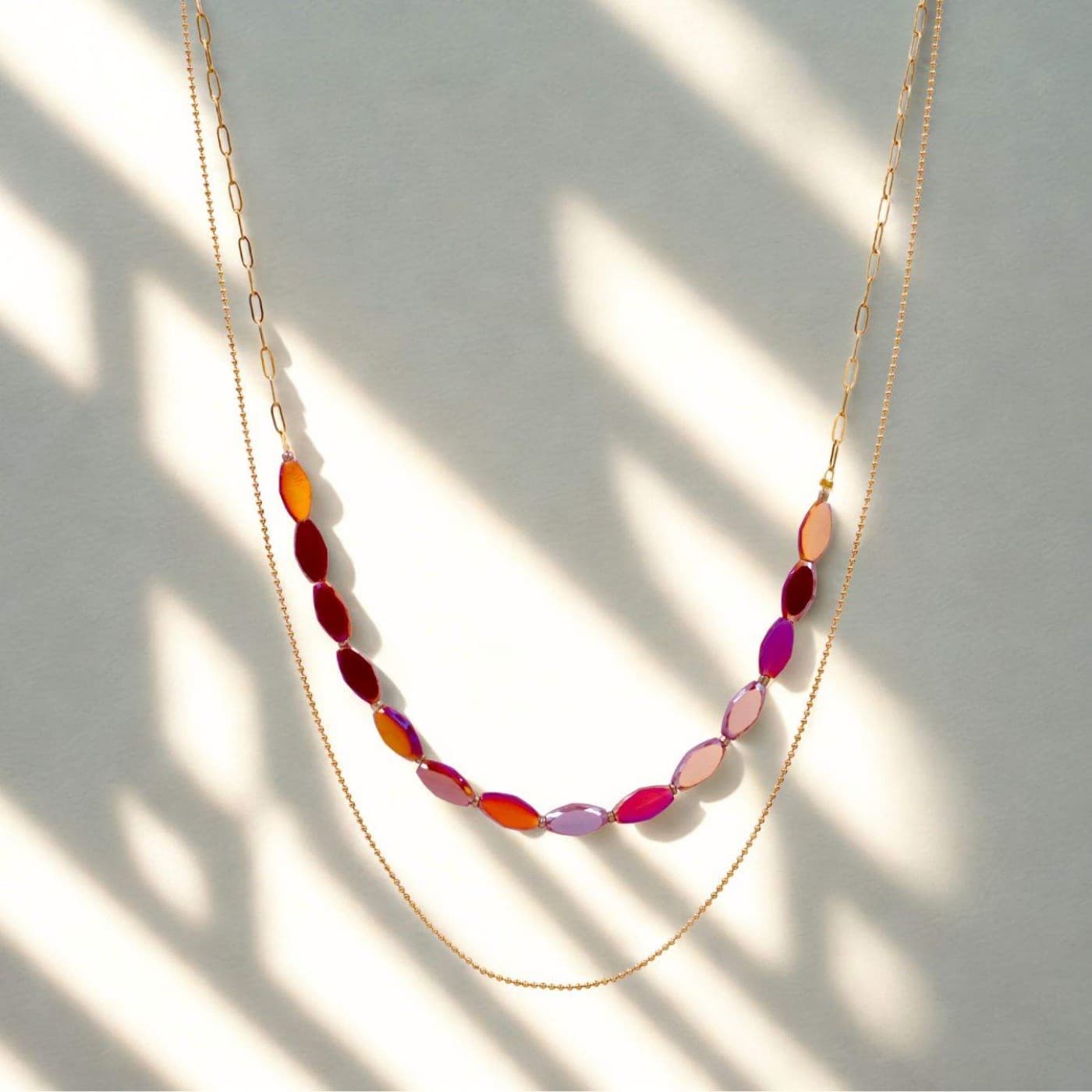 Crystal Jewelry: Handmade Layered Necklace — Necklaces from Toolittle