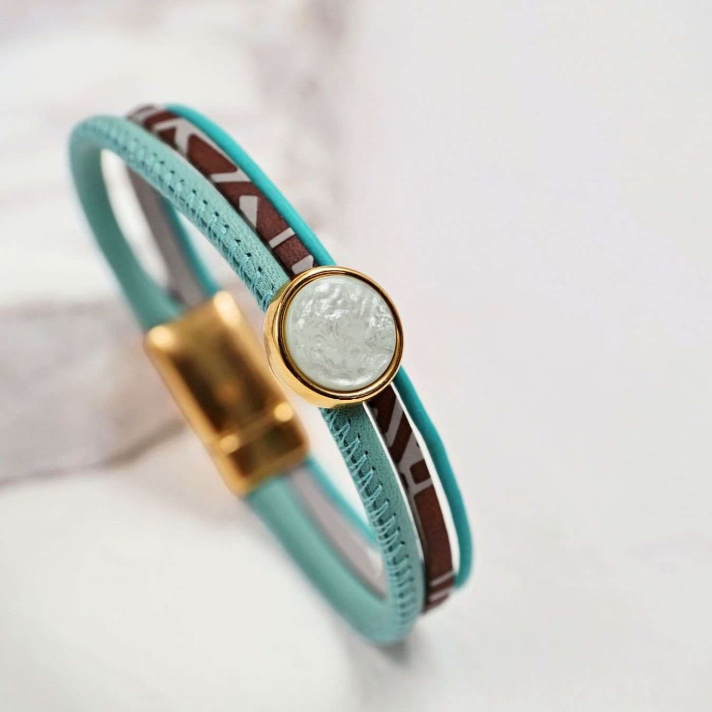 Women's Bracelet | Multi Leather & Stone — Bracelets from Toolittle