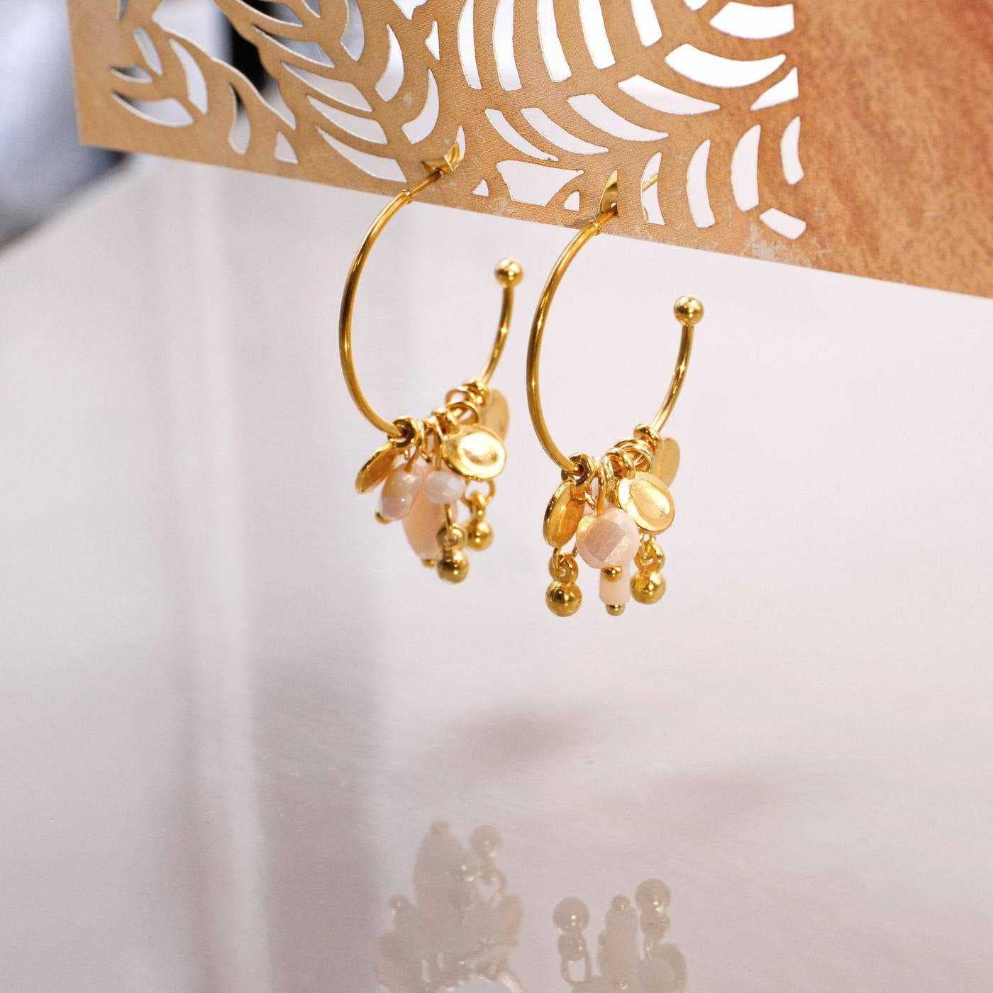 Hoop Earrings with Crystals — Earrings from Toolittle