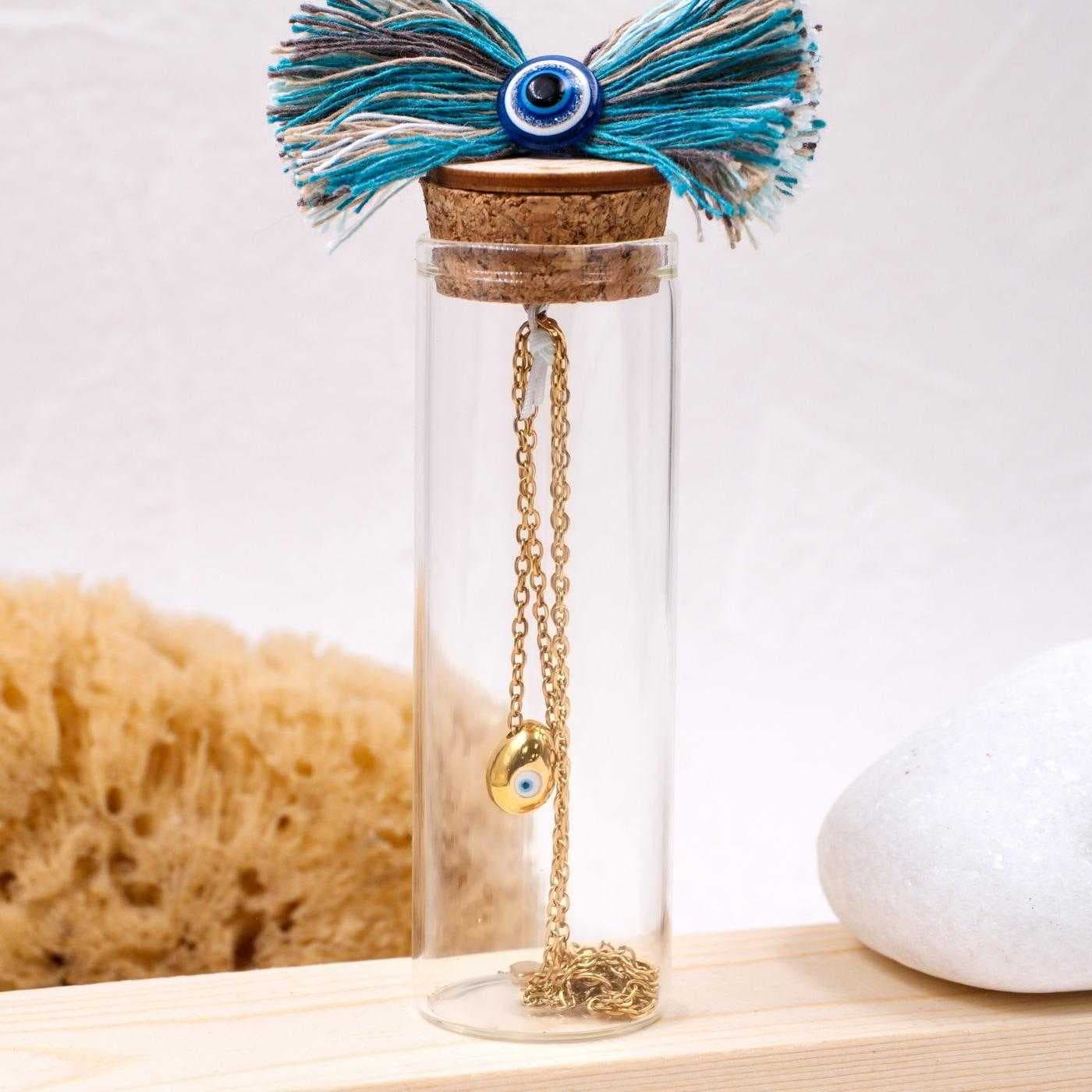 Evil Eye Bottle gold-plated necklace — Necklaces from Toolittle
