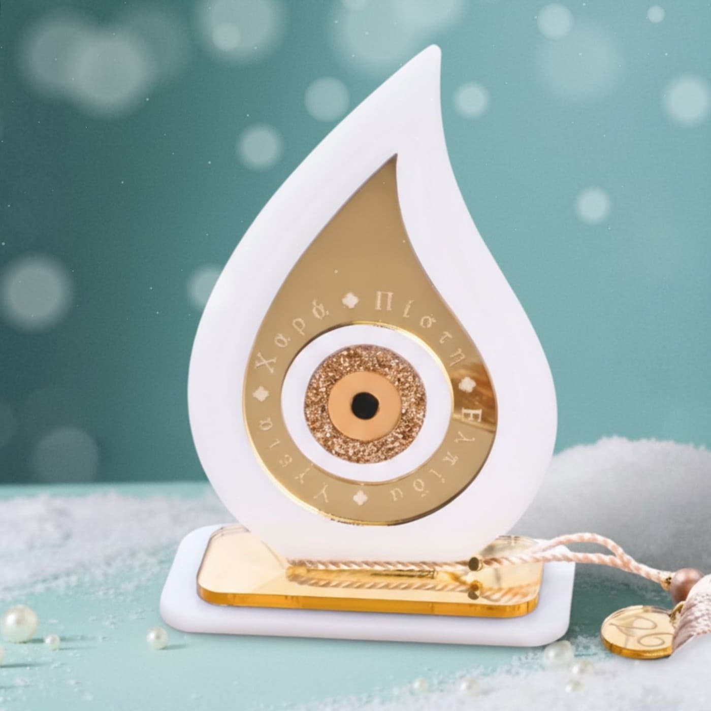 Tabletop 2026 Lucky Charm: Teardrop with Eye & Tassel — Pendants & charms from Toolittle