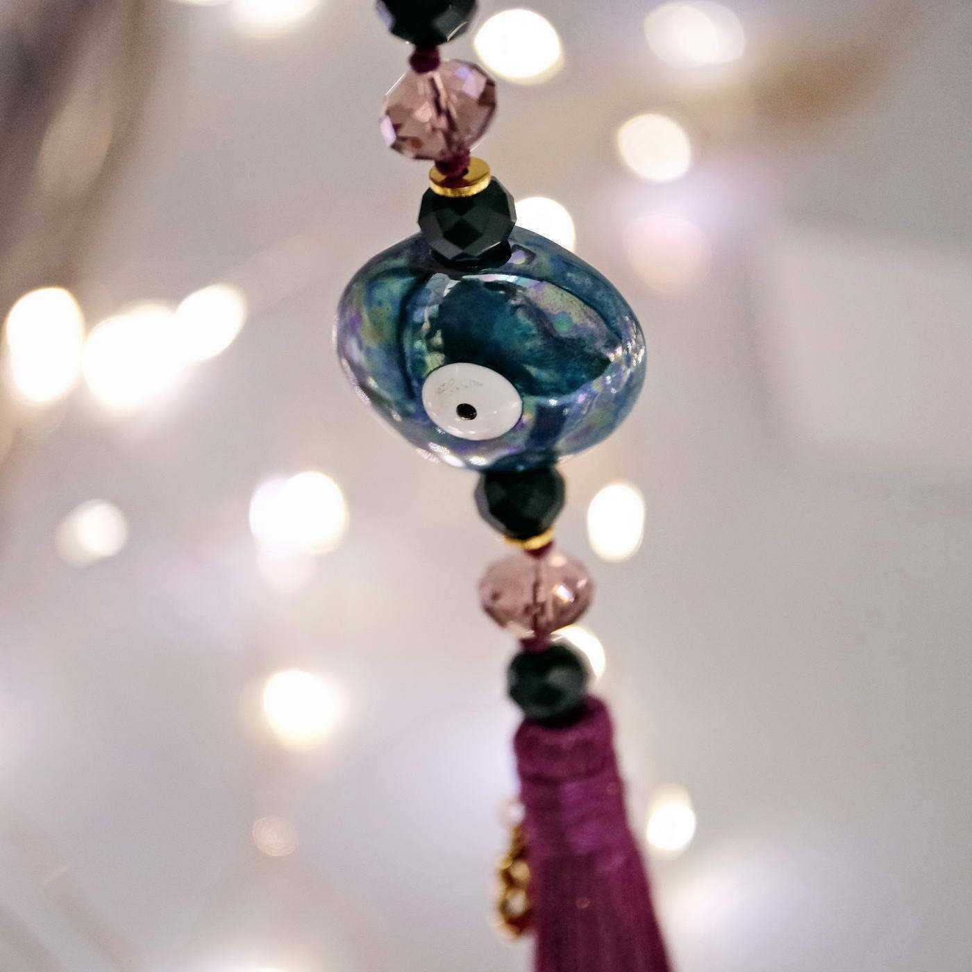 Lucky charm 2025 with ceramic evil eye — Pendants & charms from Toolittle