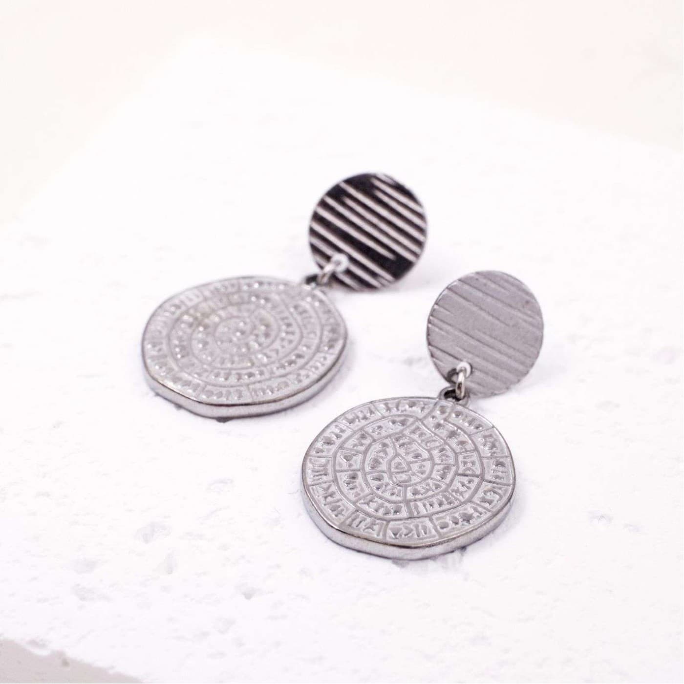 Phaistos Inox Earrings — Earrings from Toolittle