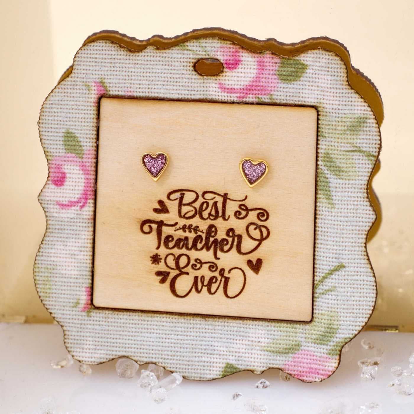 Gift for the Teacher - Heart Earrings — Earrings from Toolittle