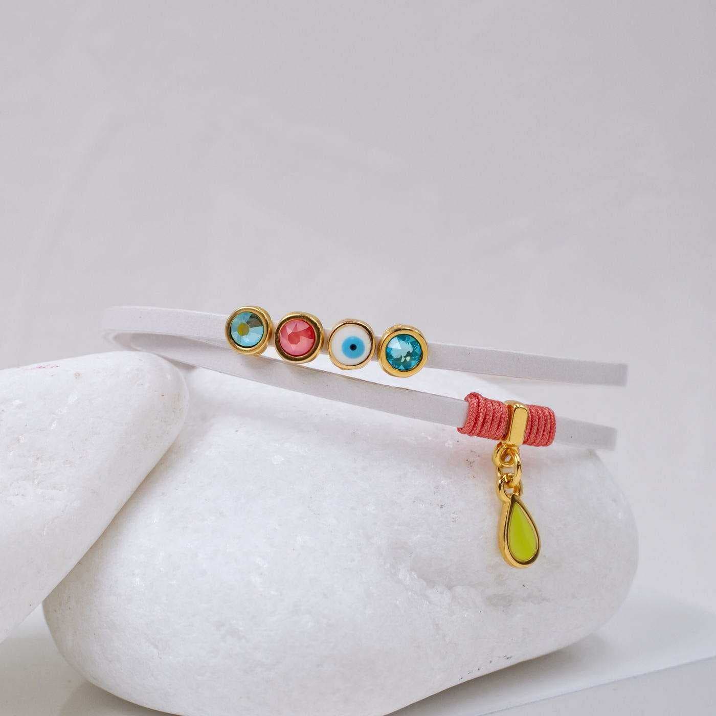 Crystal Leather Bracelet — Bracelets from Toolittle