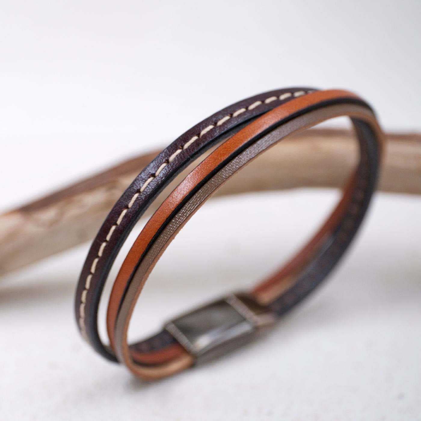 Triple Line Men's Bracelet — Bracelets from Toolittle