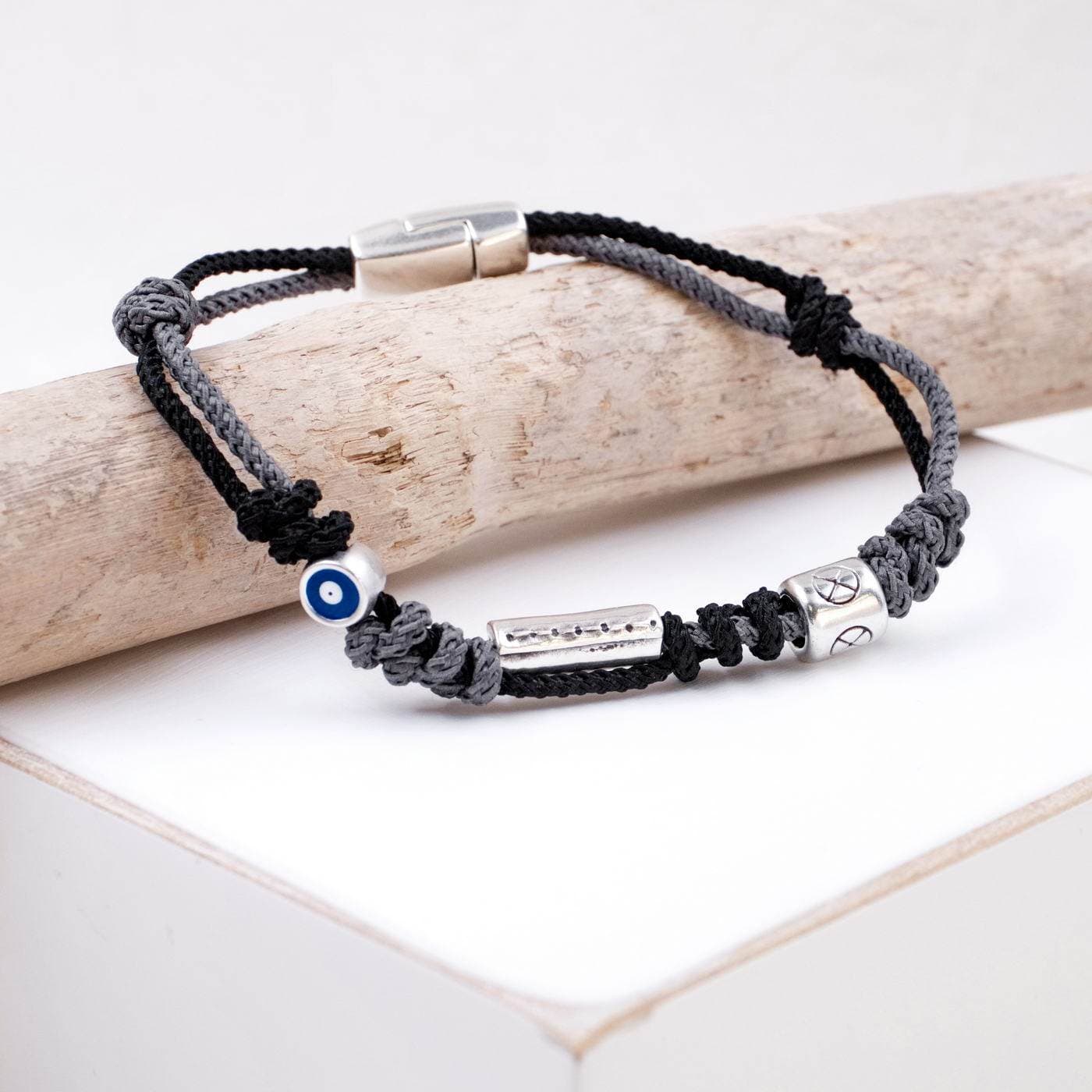 Men's Cord & Eye Bracelet — Bracelets from Toolittle