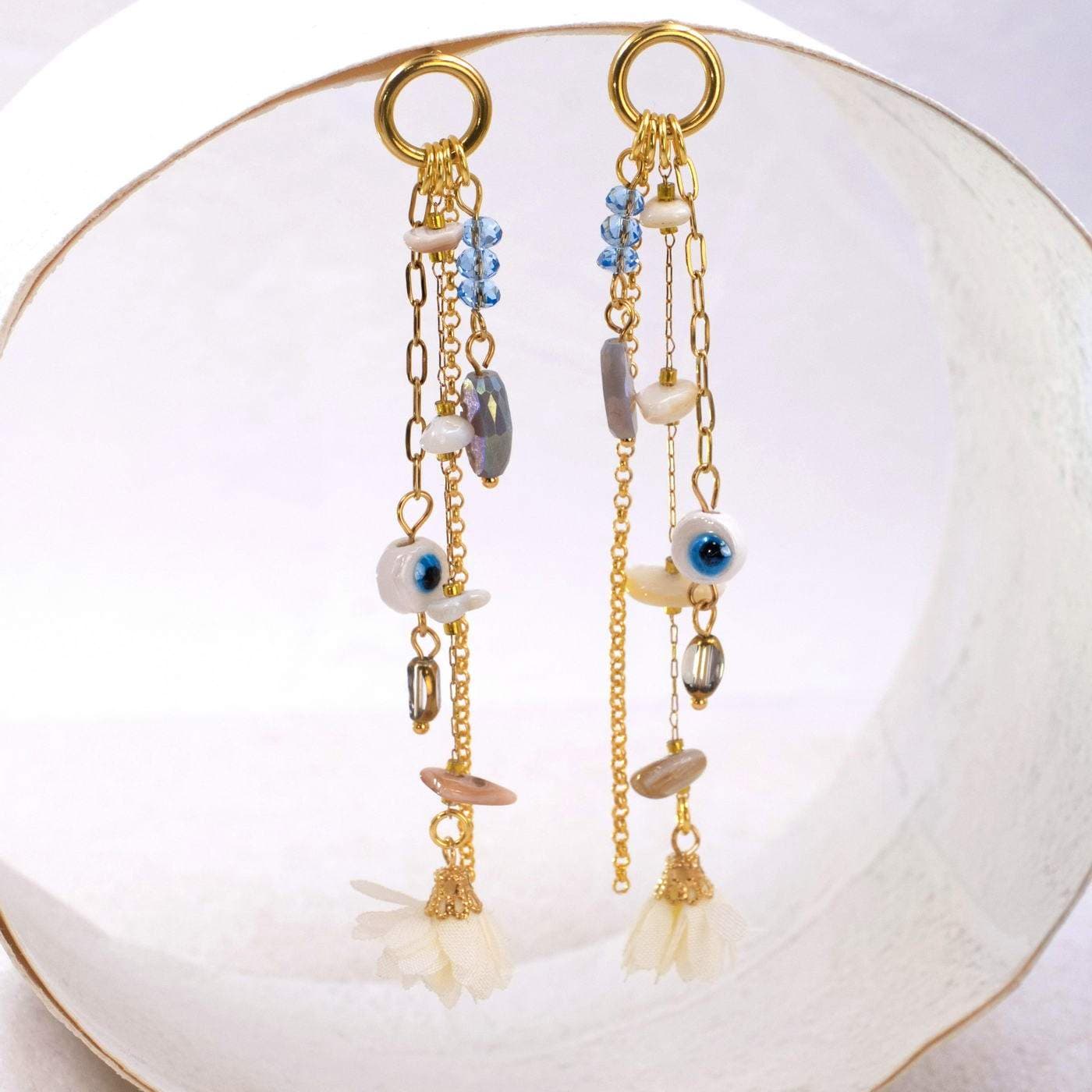 Evil Eye Gold-plated Earrings — Earrings from Toolittle