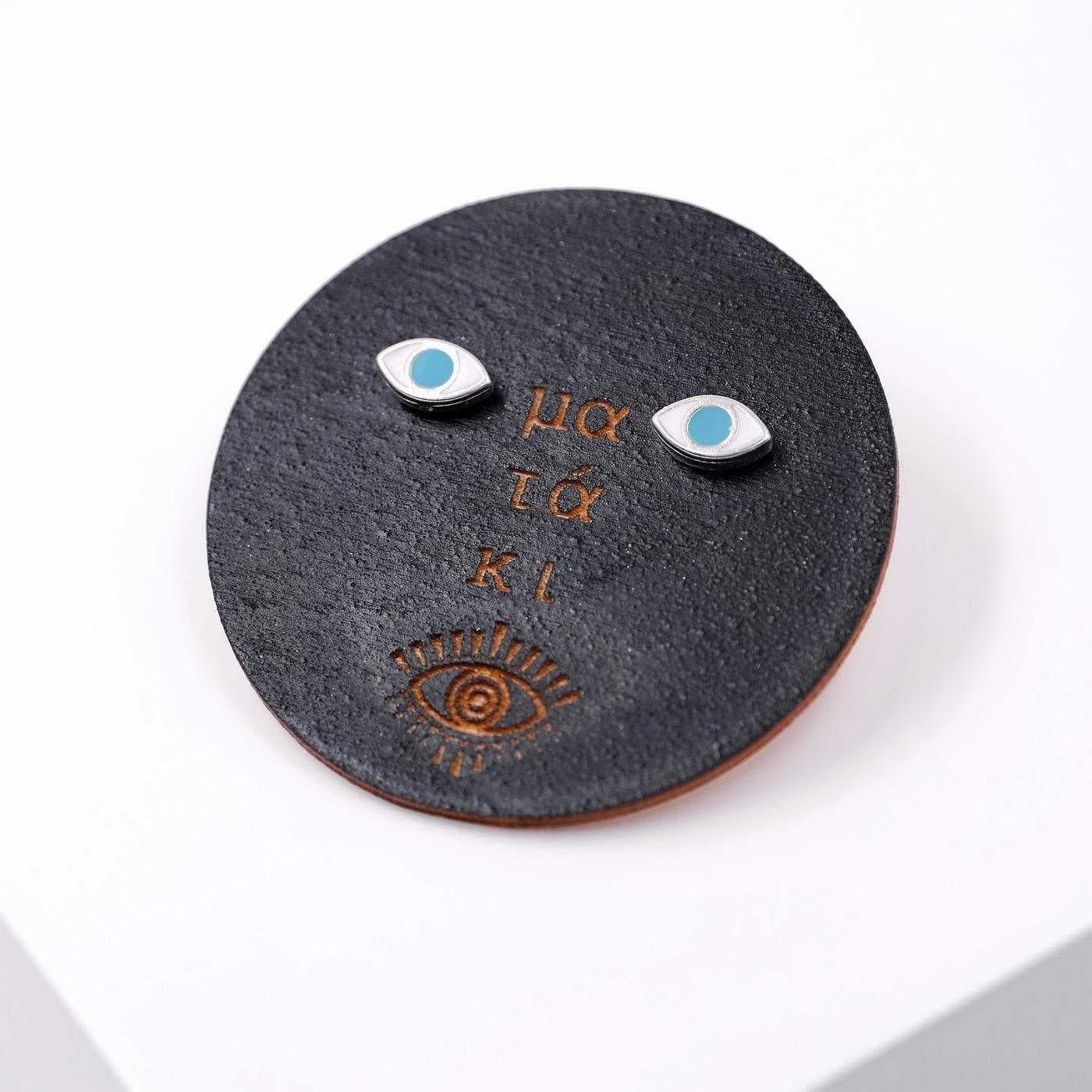Stud earrings Enamel Eye — Earrings from Toolittle