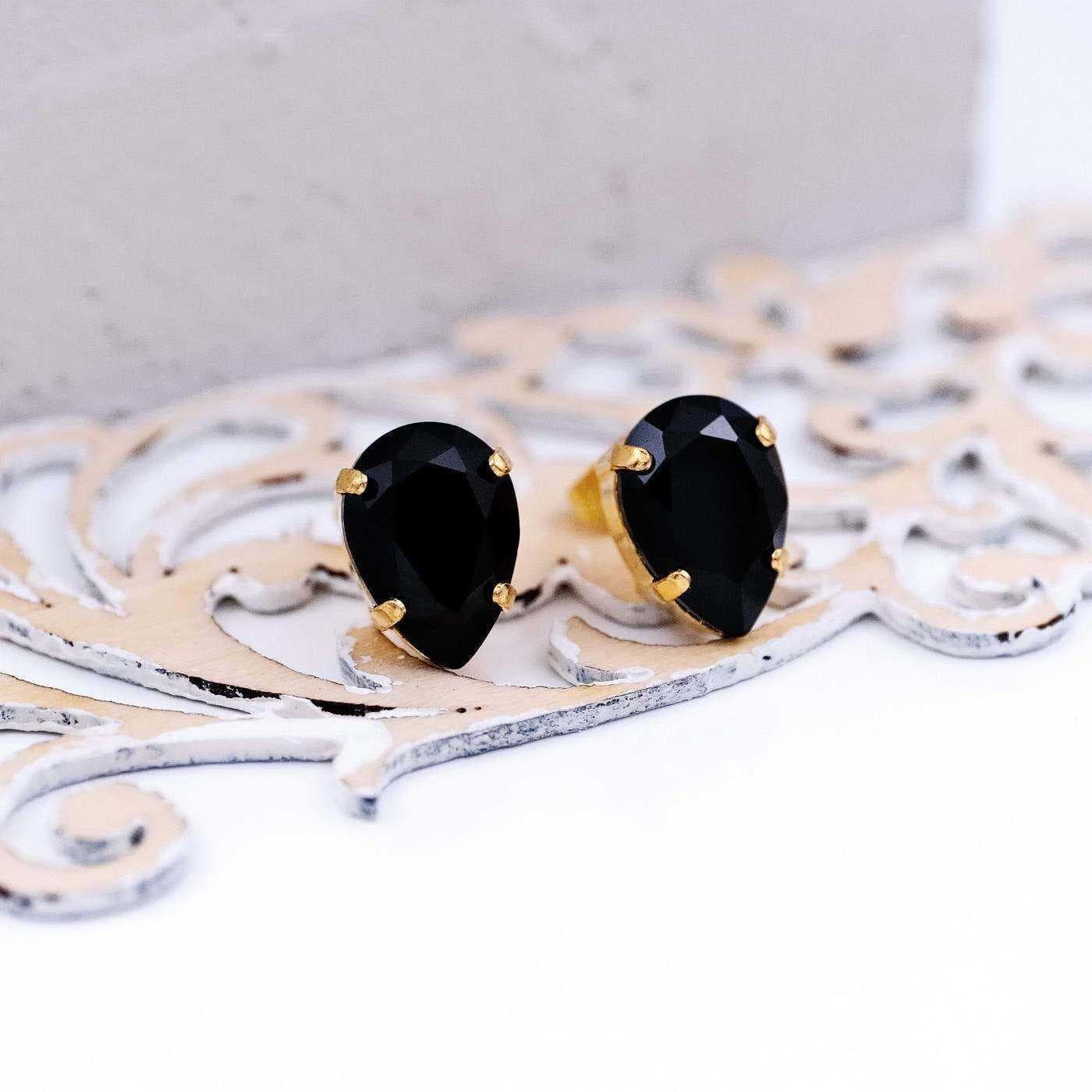 Stud earrings with crystals — Earrings from Toolittle